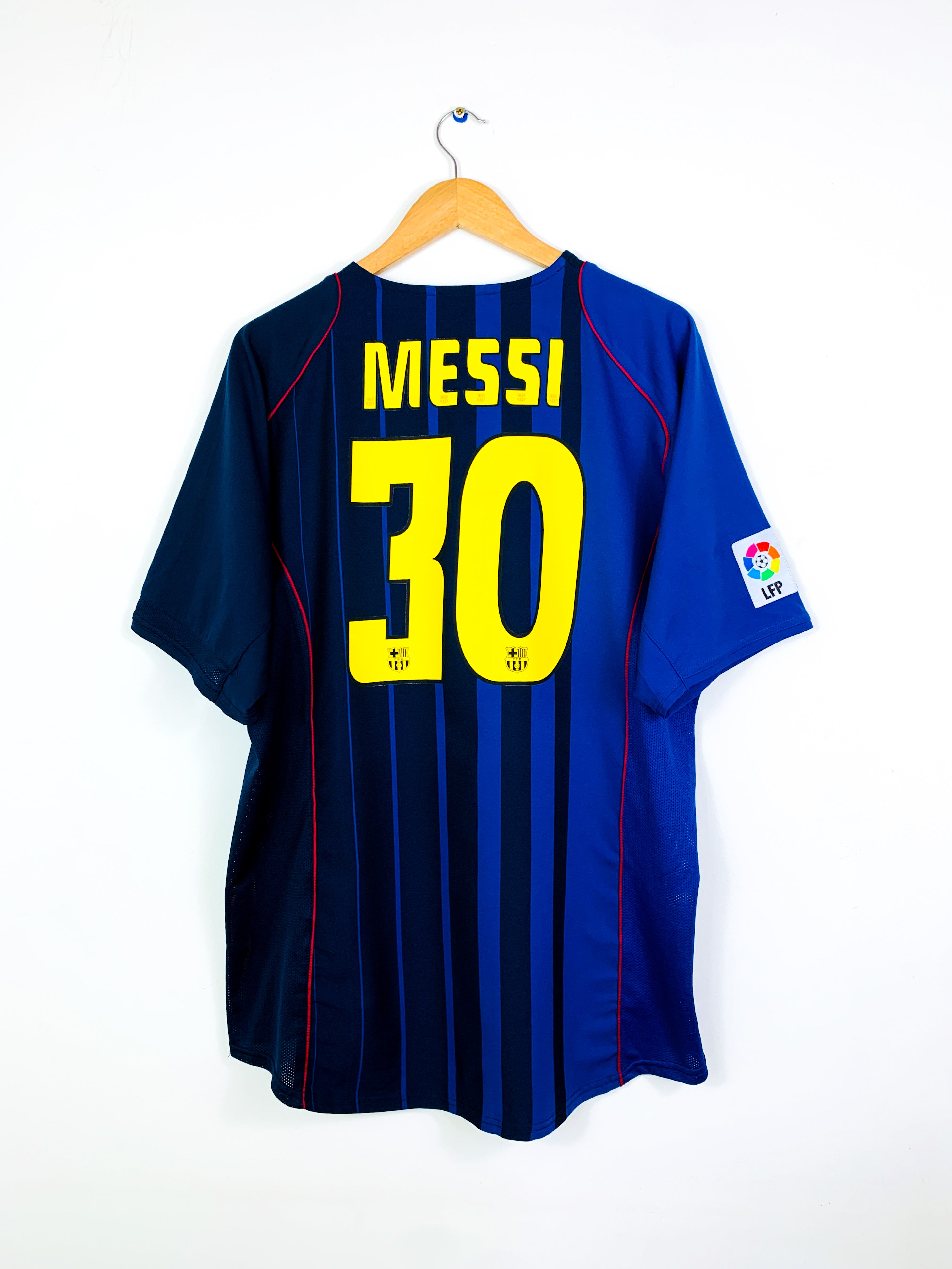 BARCELONA 2004/2005 AWAY SHIRT #30 MESSI [XL] – Stunner: Vintage