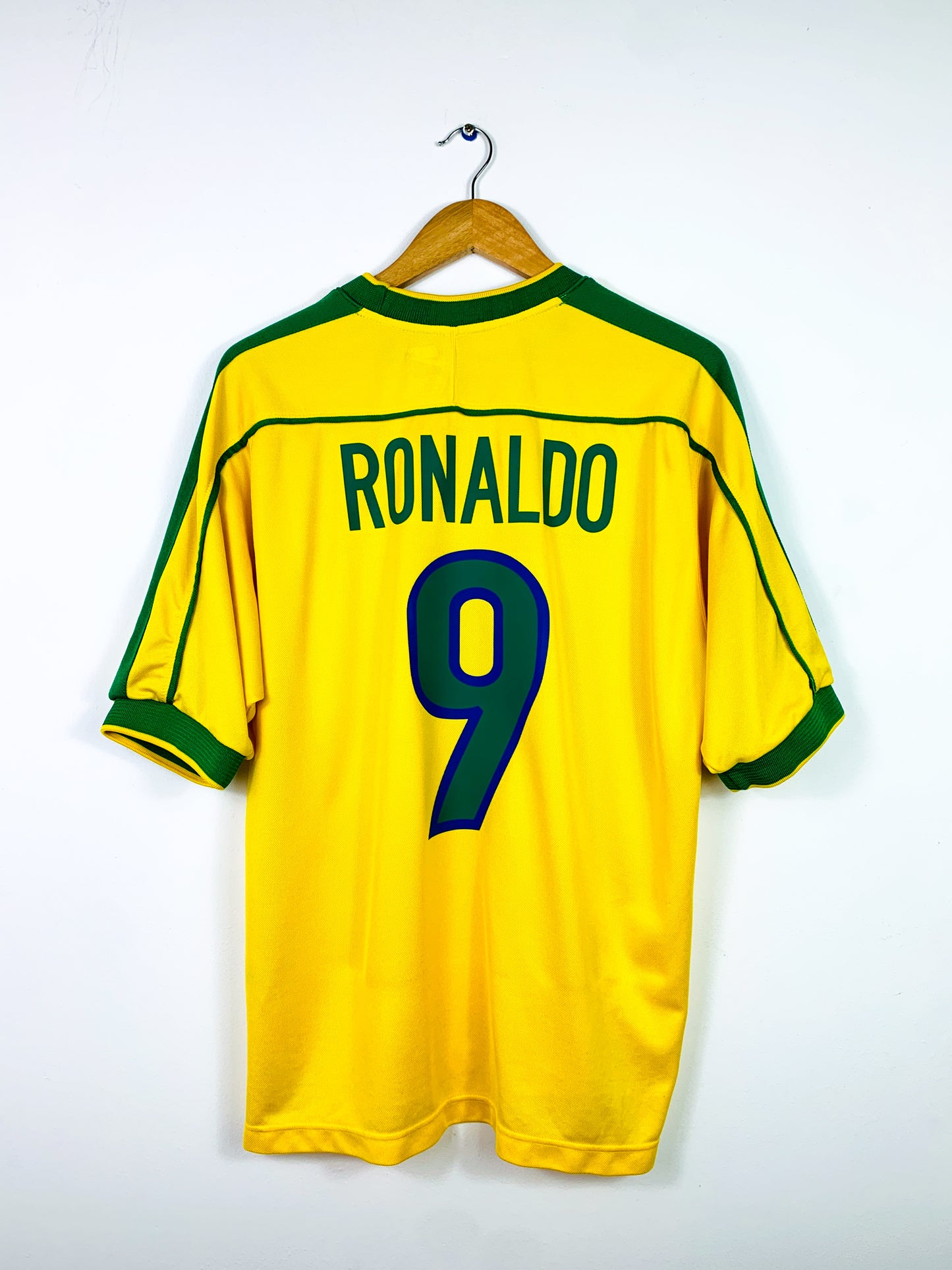 BRAZIL 1998/2000 HOME SHIRT #9 RONALDO