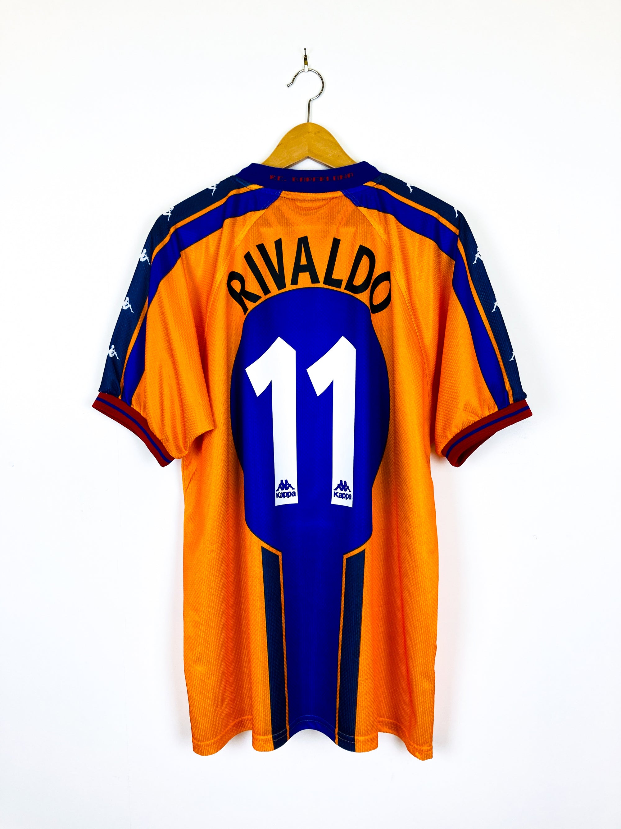 BARCELONA 1997/1998 AWAY SHIRT #11 RIVALDO