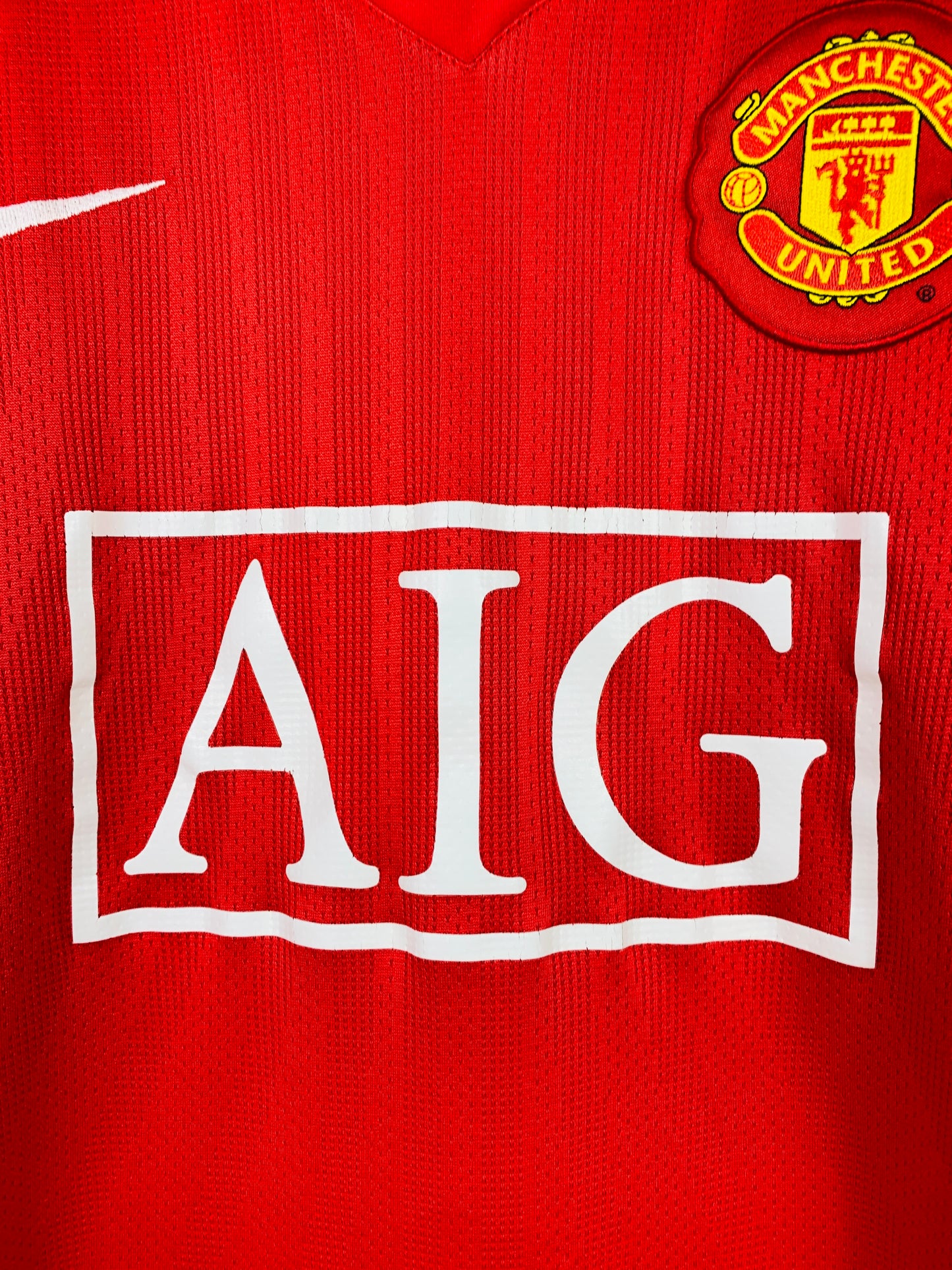 MANCHESTER UNITED 2007/2009 HOME SHIRT #7 RONALDO