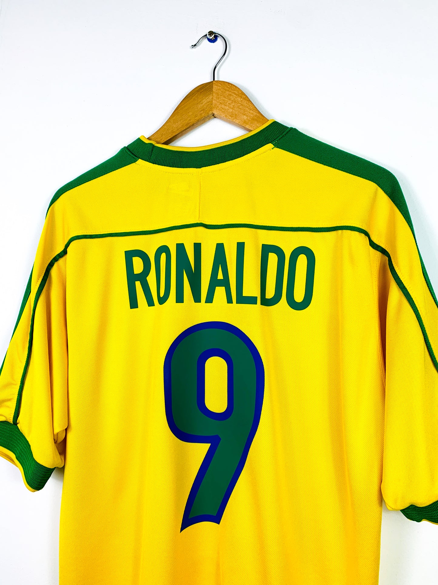 BRAZIL 1998/2000 HOME SHIRT #9 RONALDO