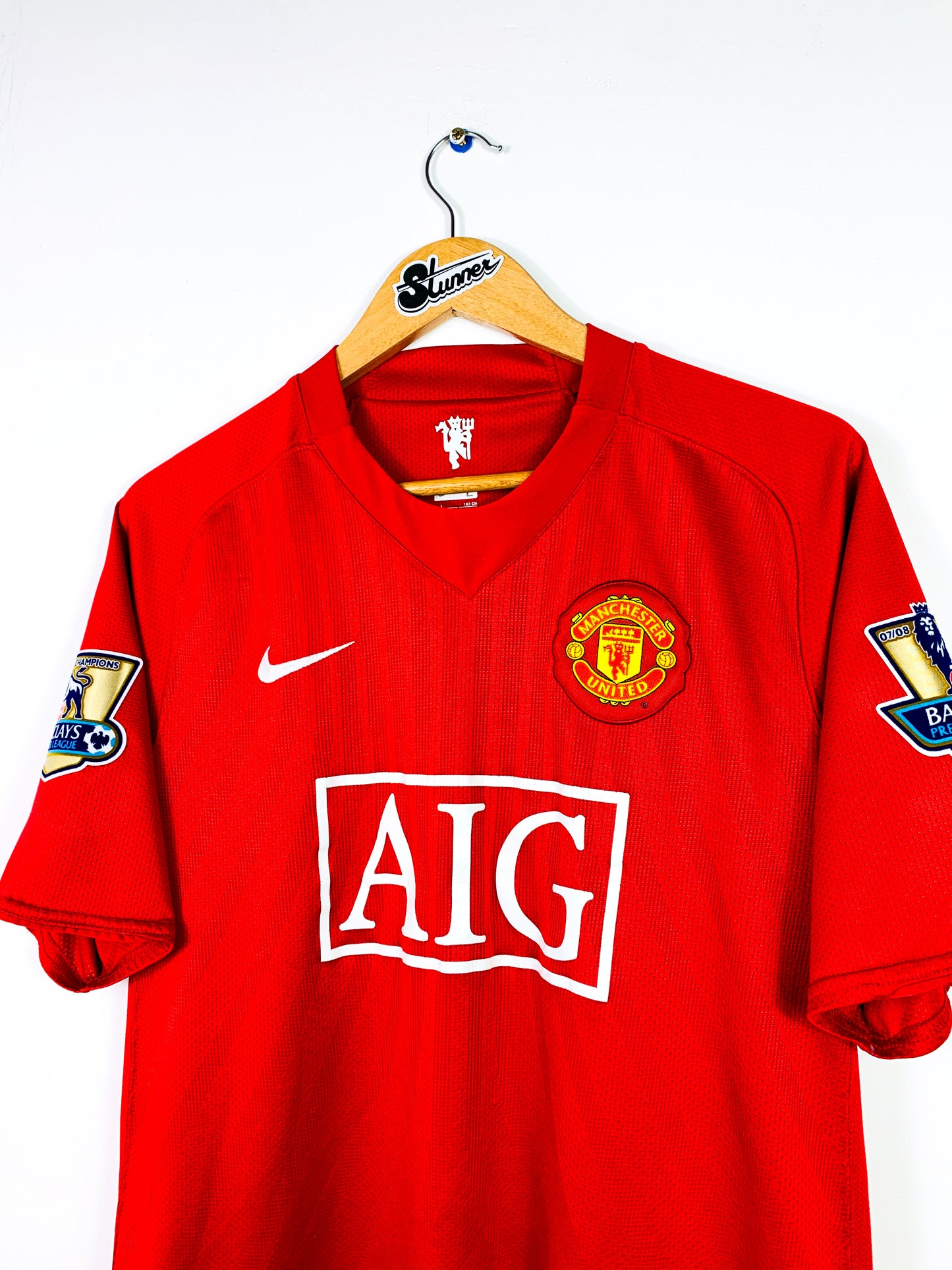 MANCHESTER UNITED 2007/2009 HOME SHIRT #7 RONALDO