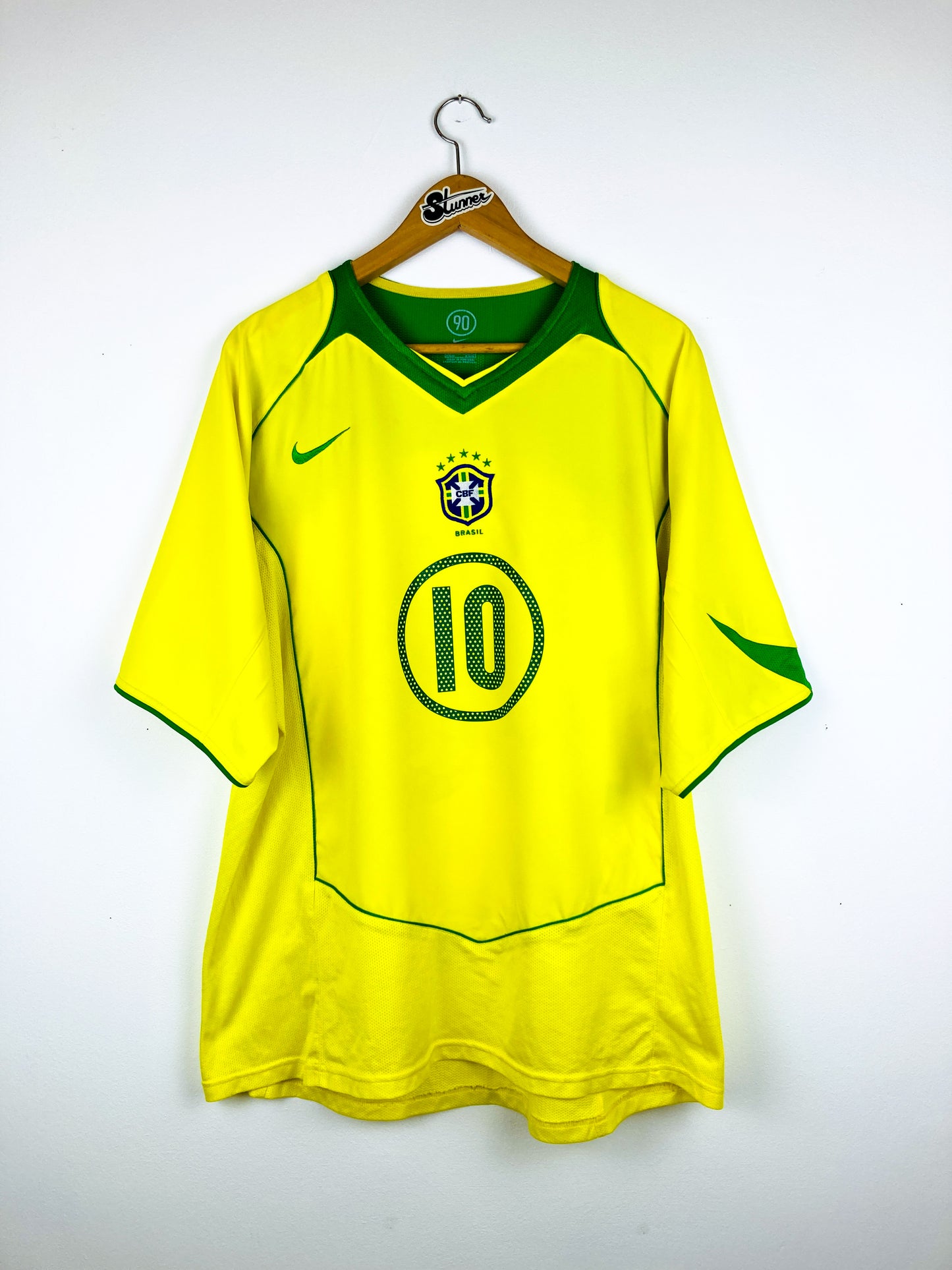 BRAZIL 2004/2006 HOME SHIRT #10 RONALDINHO