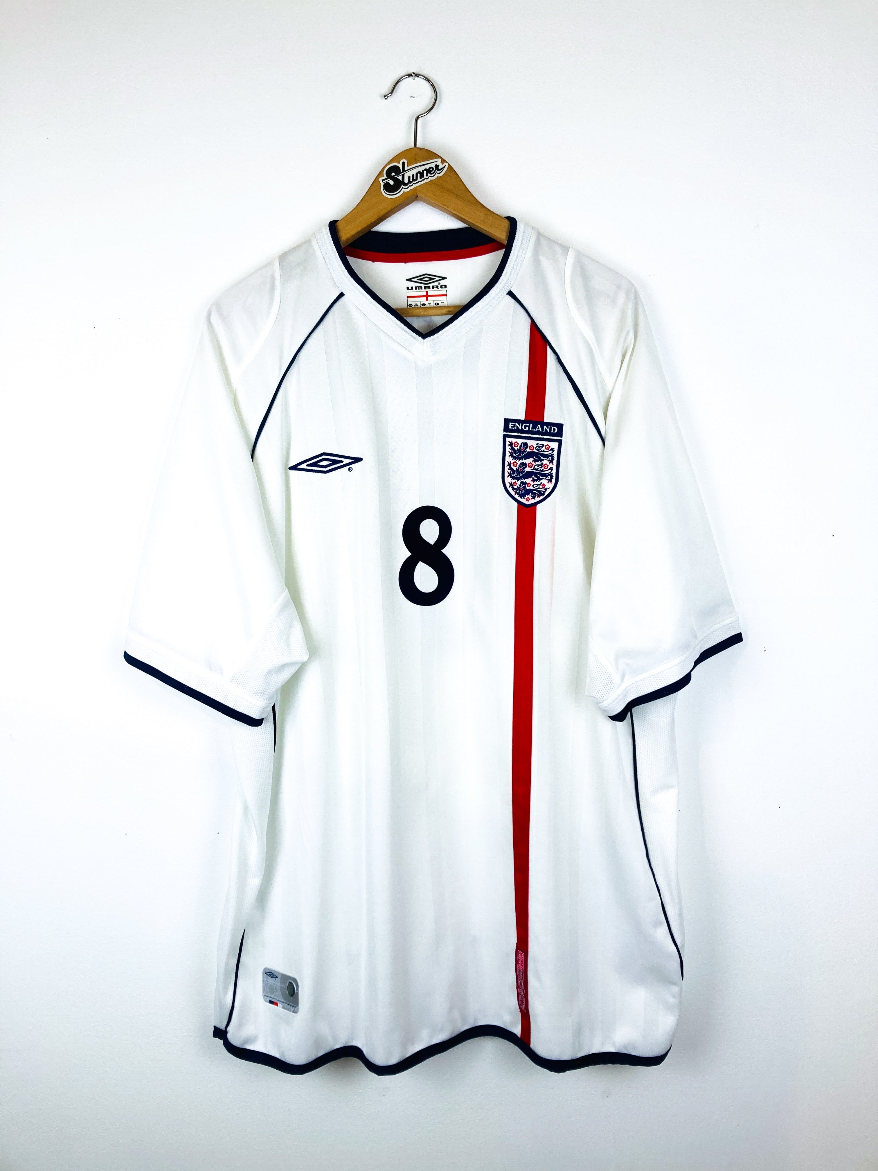 ENGLAND 2001/2003 HOME SHIRT #8 SCHOLES