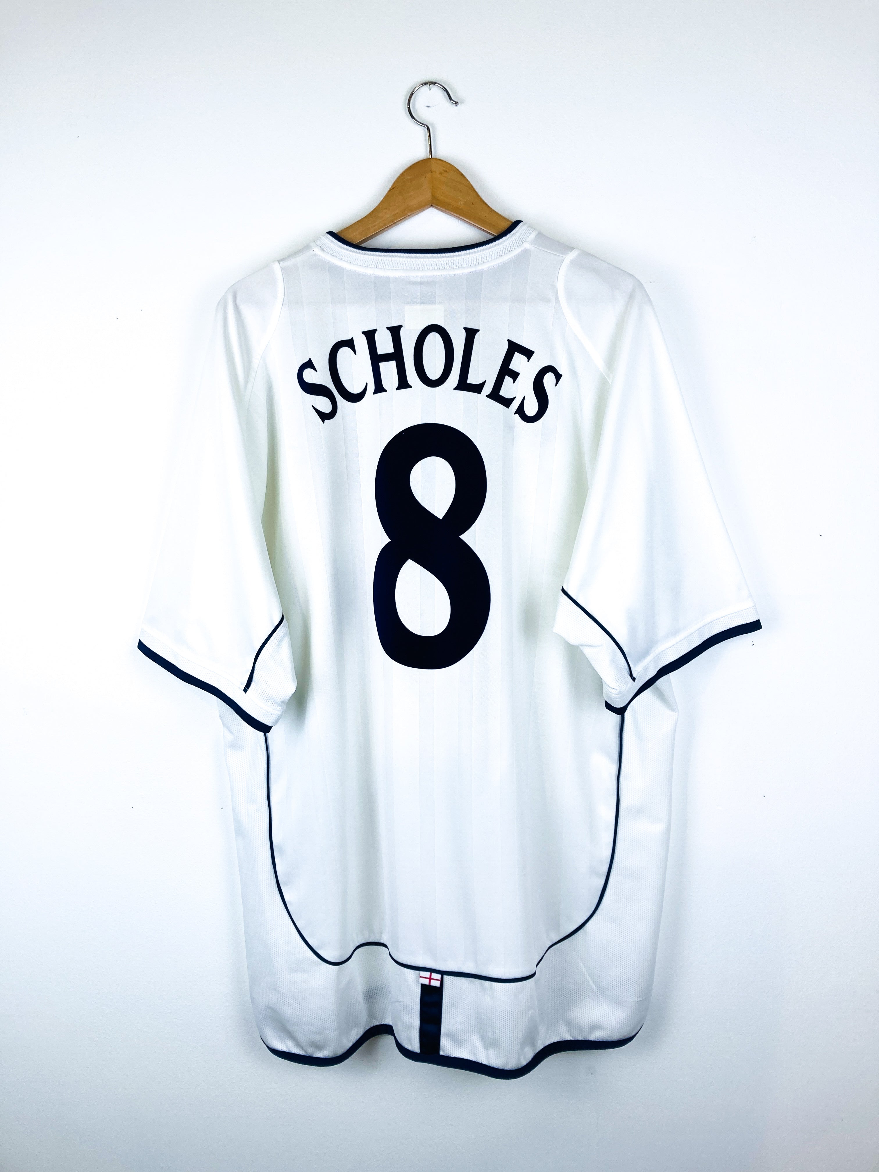 ENGLAND 2001/2003 HOME SHIRT #8 SCHOLES