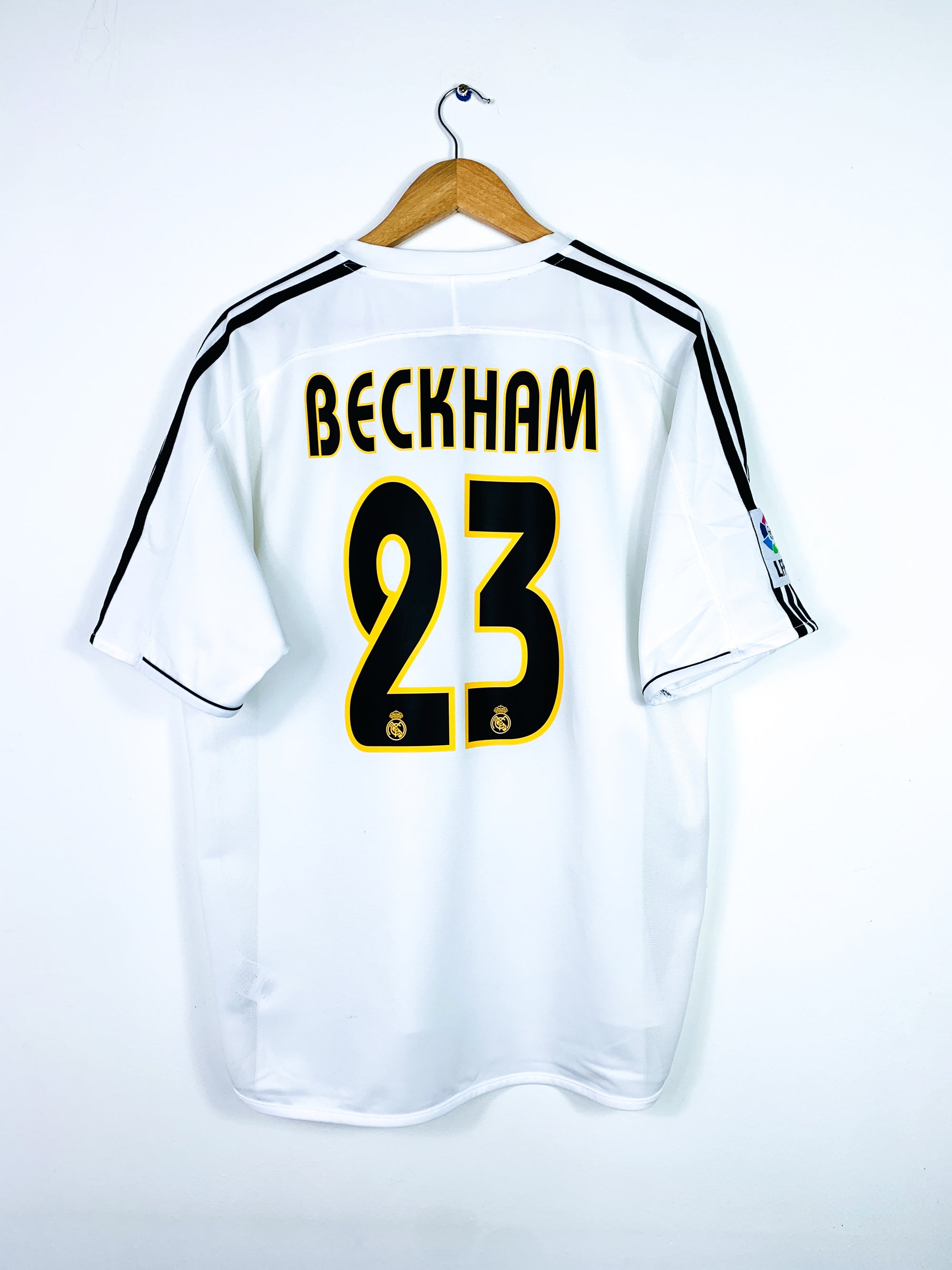 REAL MADRID 2003/2004 HOME SHIRT #23 BECKHAM