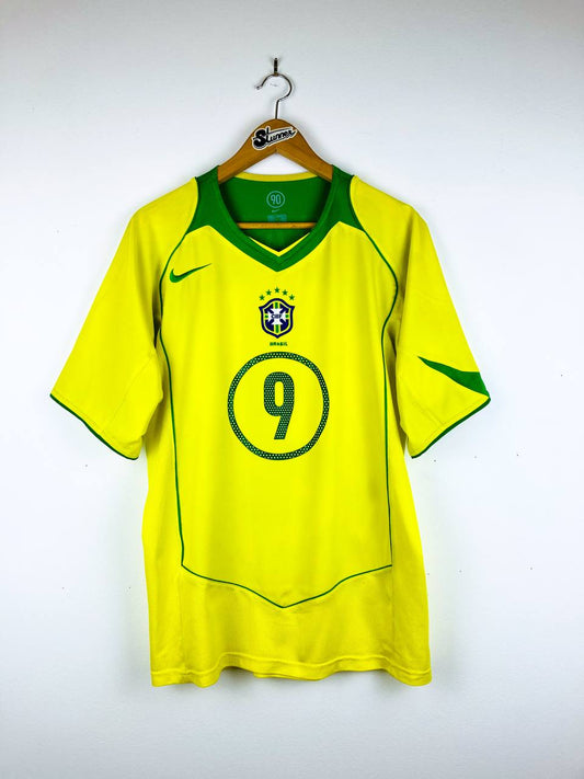 BRAZIL 2004/2006 HOME SHIRT #9 RONALDO
