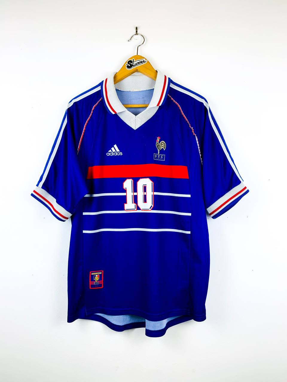 FRANCE 1998/2000 HOME SHIRT #10 ZIDANE
