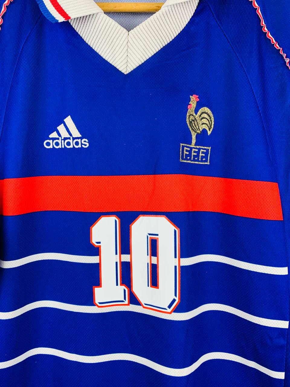 FRANCE 1998/2000 HOME SHIRT #10 ZIDANE