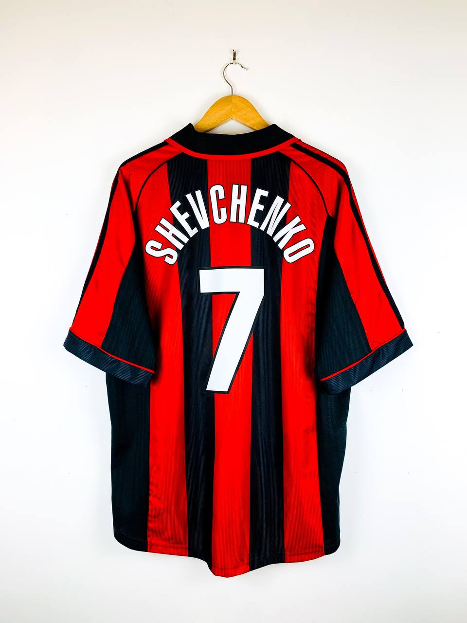 AC MILAN 1998/2000 HOME SHIRT #7 SHEVCHENKO