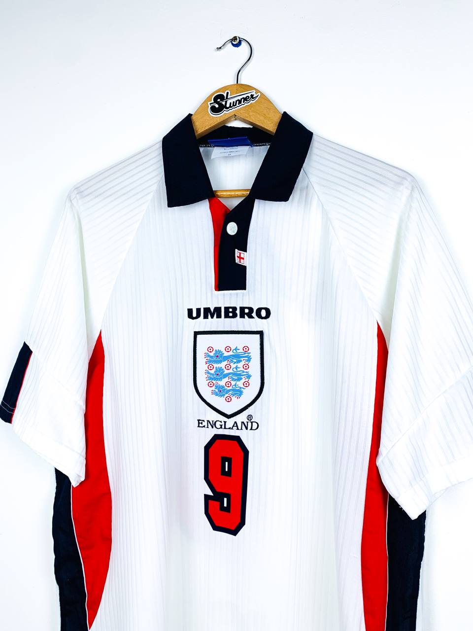 ENGLAND 1997/1999 HOME SHIRT #9 SHEARER