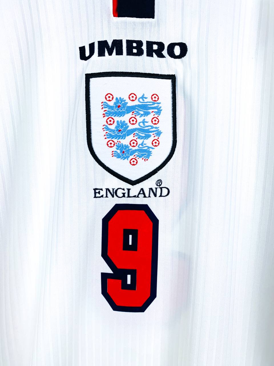 ENGLAND 1997/1999 HOME SHIRT #9 SHEARER