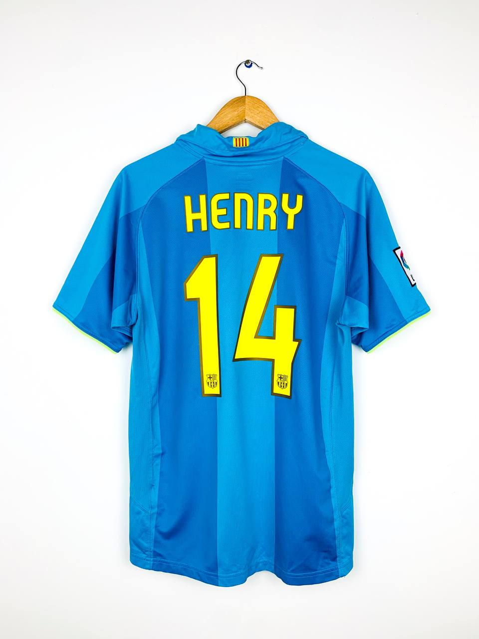 Maillot Extérieur FC Barcelone 2007-2008 – Thierry Henry #14 – Taille XL
