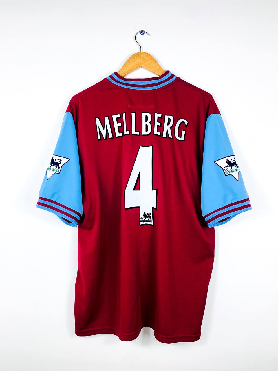 ASTON VILLA 2002/2003 HOME SHIRT #4 MELLBERG