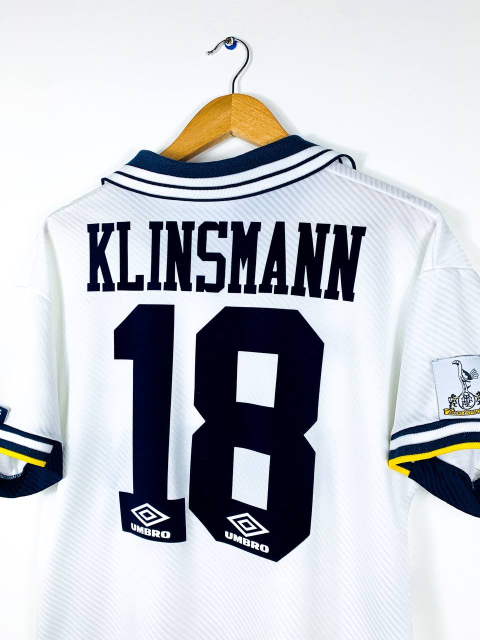 TOTTENHAM HOTSPUR 1994/1995 HOME SHIRT #18 KLINSMANN