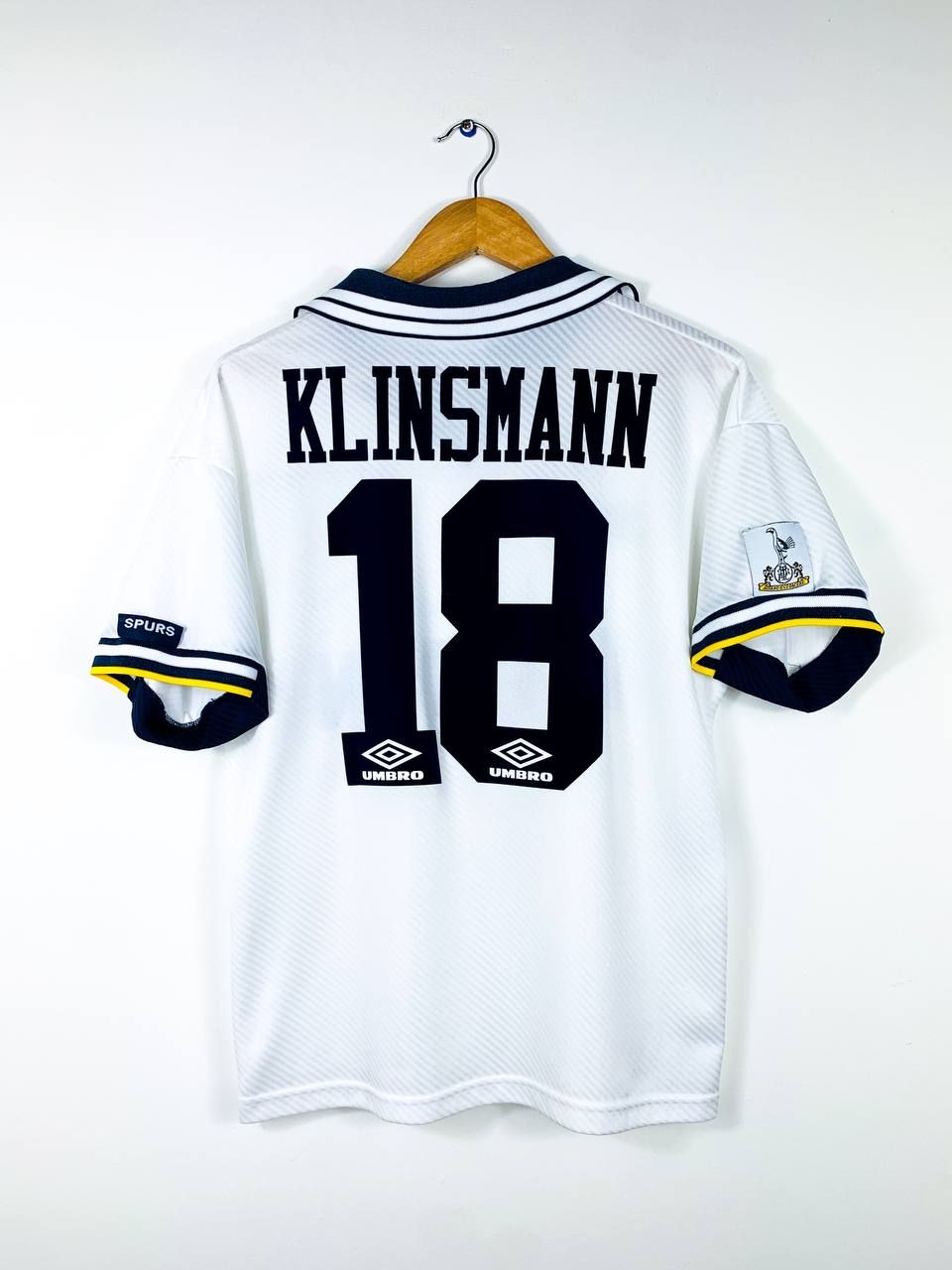 TOTTENHAM HOTPSUR 1994/1995 HOME SHIRT #18 KLINSMANN