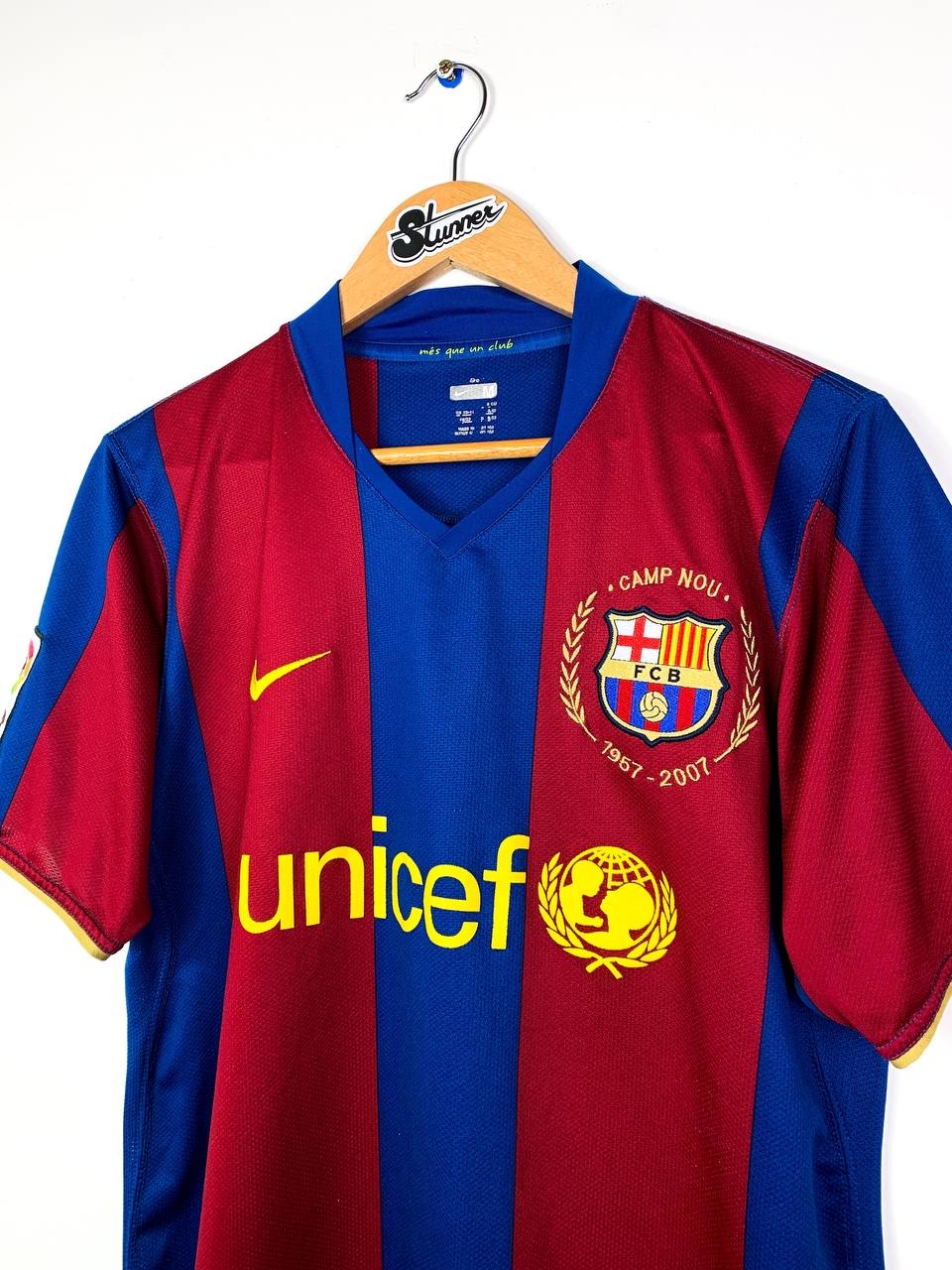 BARCELONA 2007/2008 HOME SHIRT #10 RONALDINHO