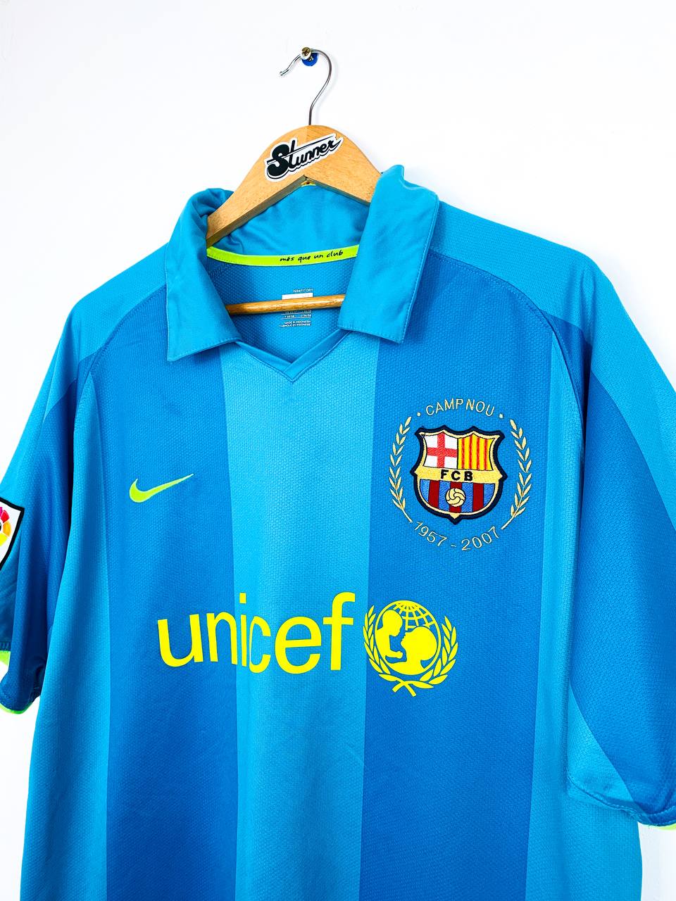BARCELONA 2007/2008 AWAY SHIRT #10 RONALDINHO