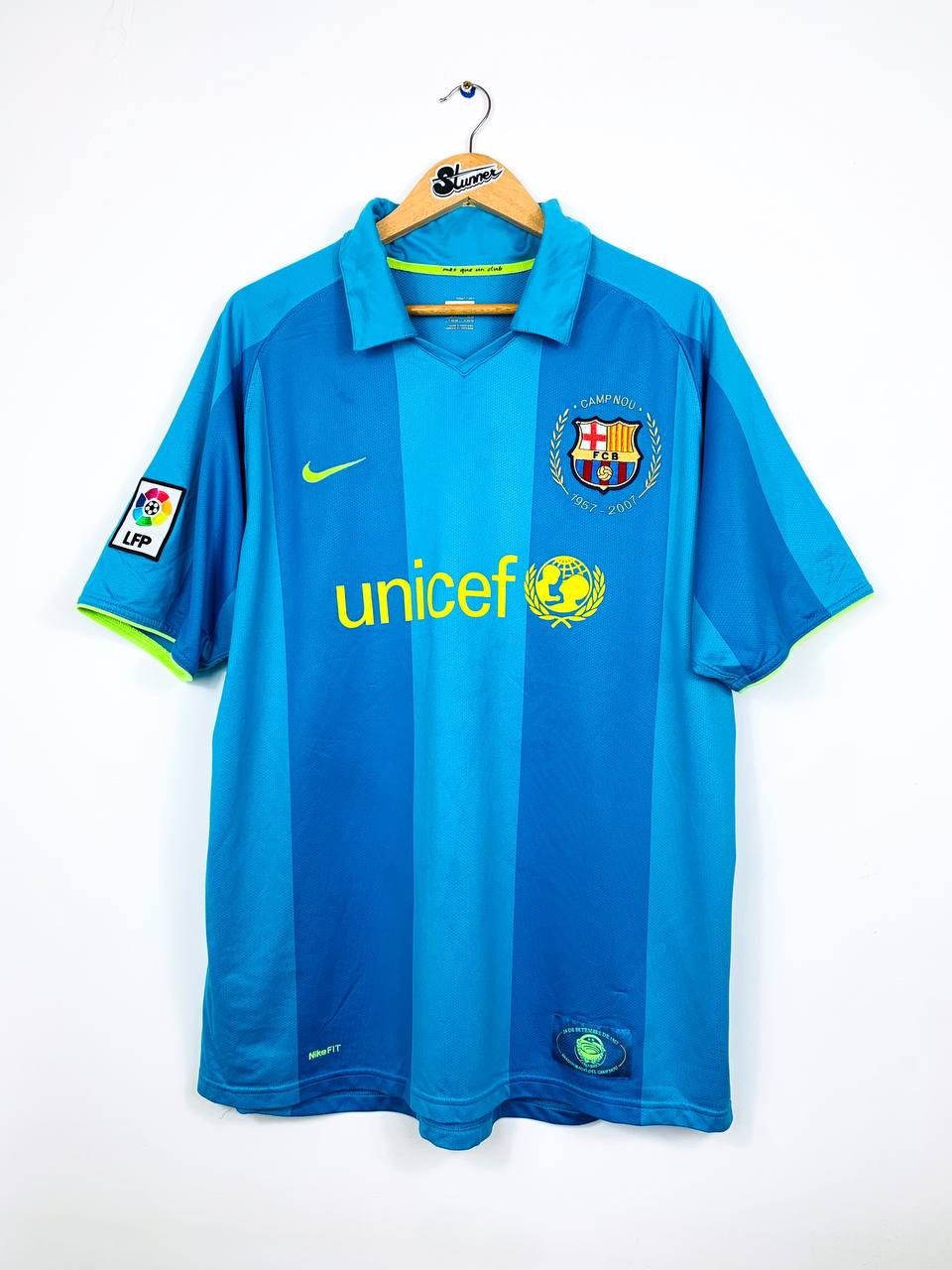 BARCELONA 2007/2008 AWAY SHIRT #10 RONALDINHO