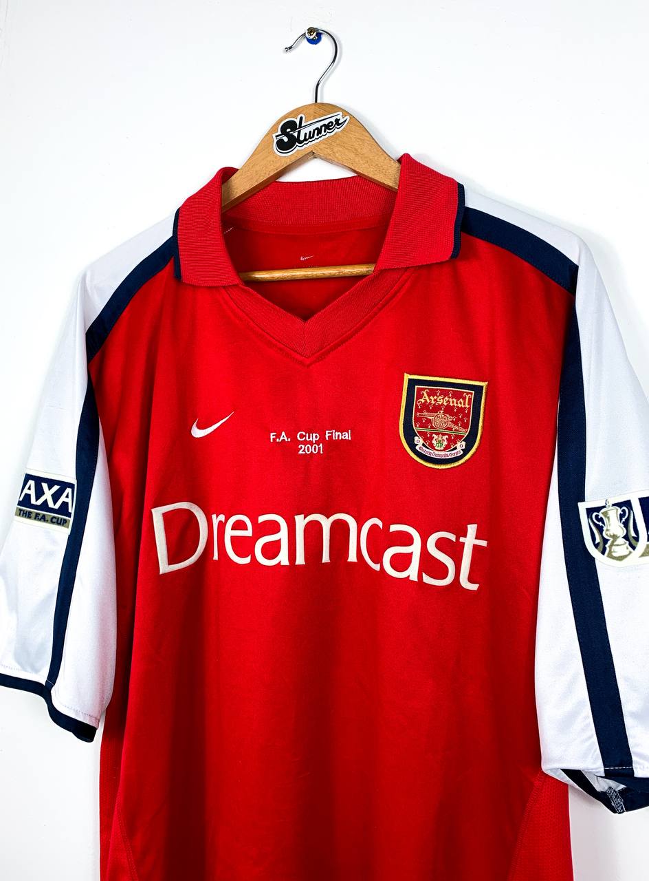 ARSENAL 2001 *FA CUP FINAL* HOME SHIRT #8 LJUNGBERG