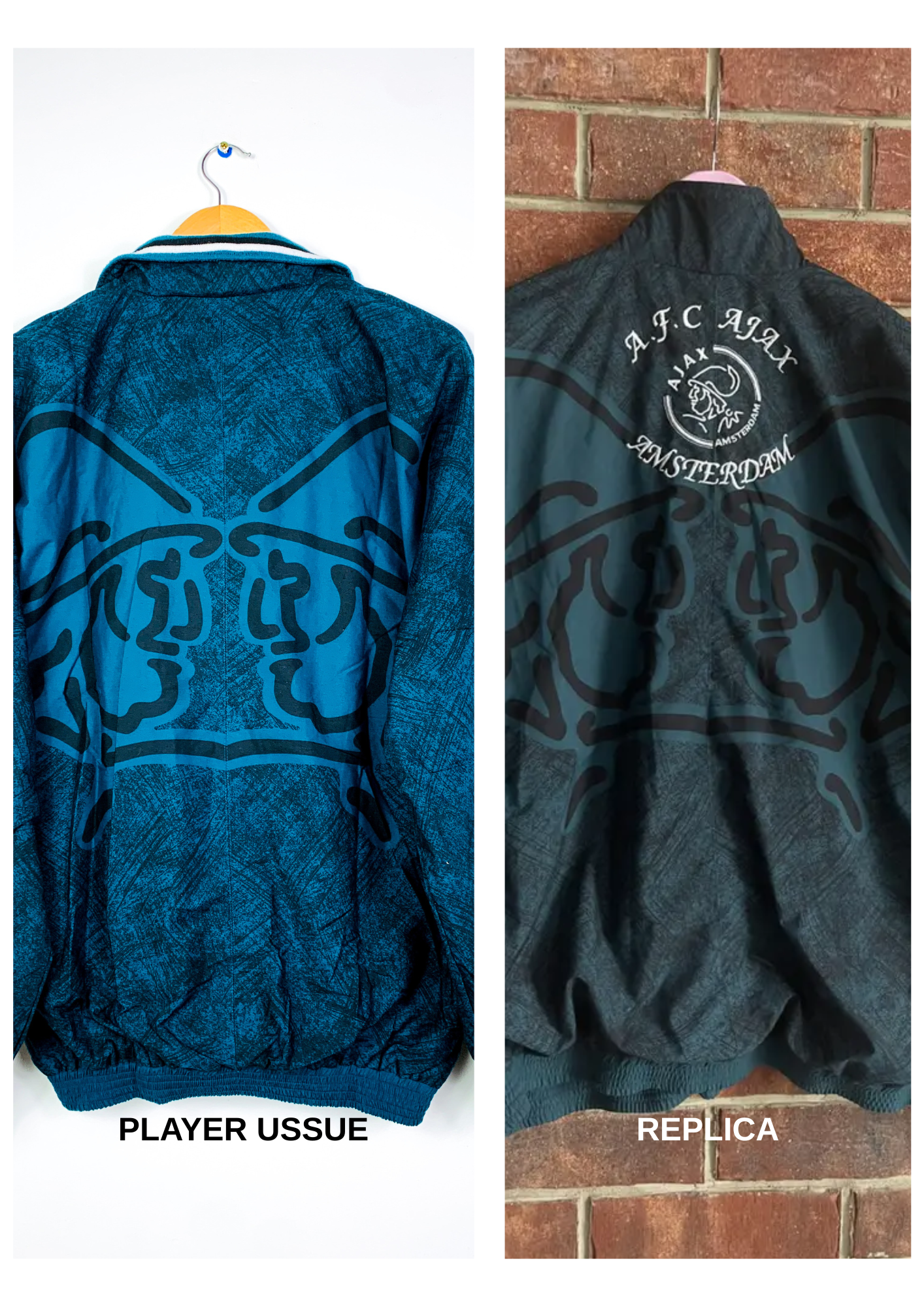 AJAX 1995/1996 *PLAYER ISSUE/WORN* TRAINING FULL TRACKSUIT