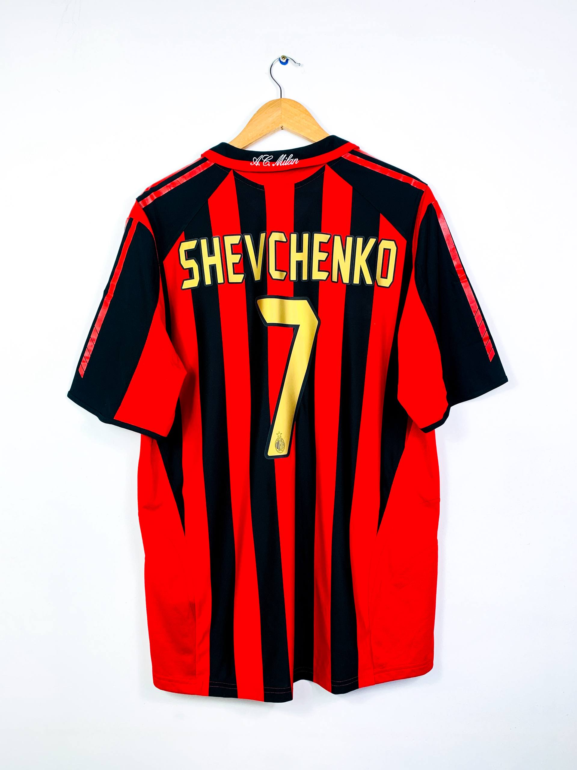 AC MILAN 2005/2006 HOME SHIRT #7 SHEVCHENKO [XL]