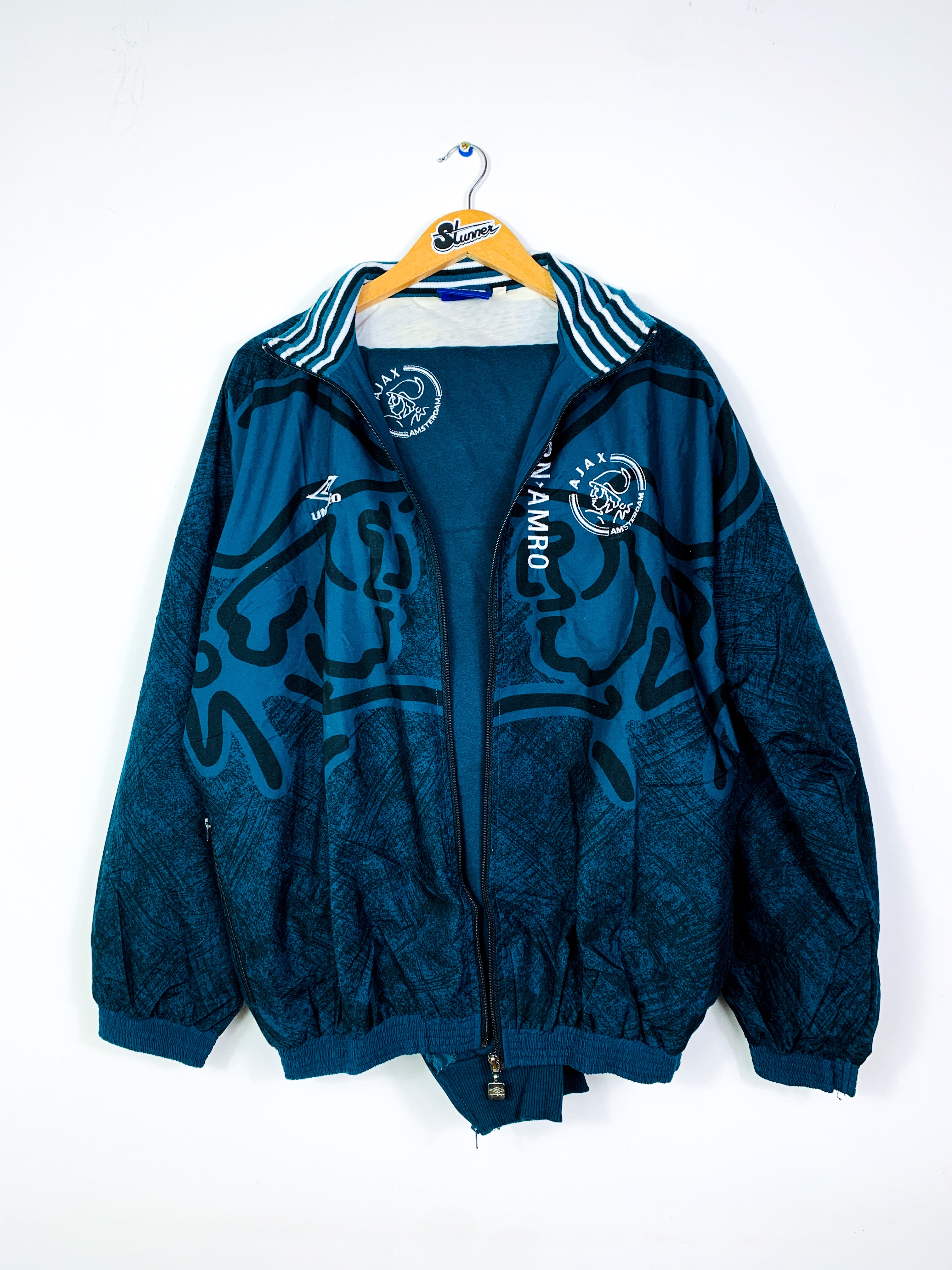 AJAX 1995/1996 *PLAYER ISSUE/WORN* TRAINING FULL TRACKSUIT