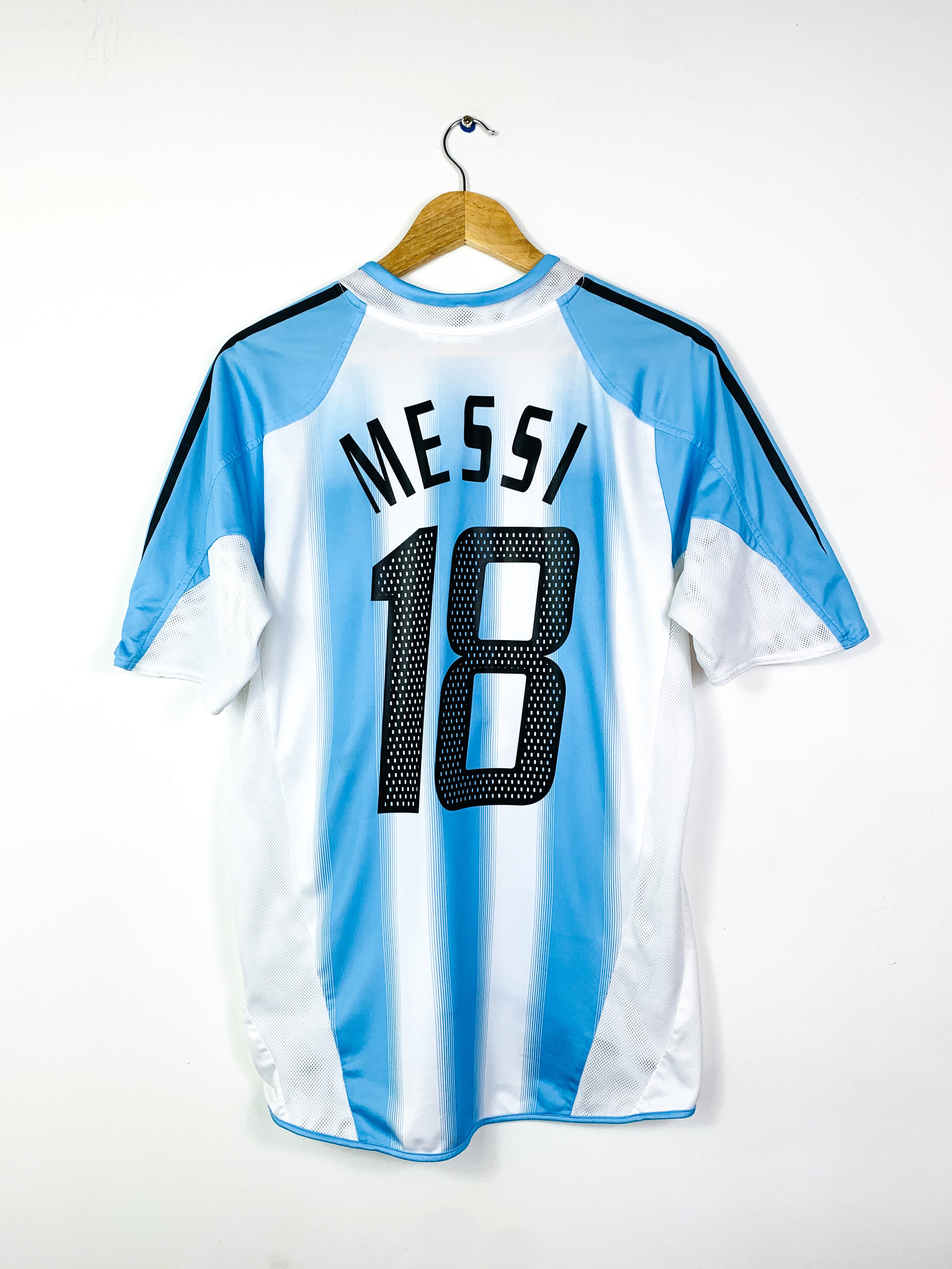 ARGENTINA 2004/2005 HOME SHIRT #18 MESSI [M]
