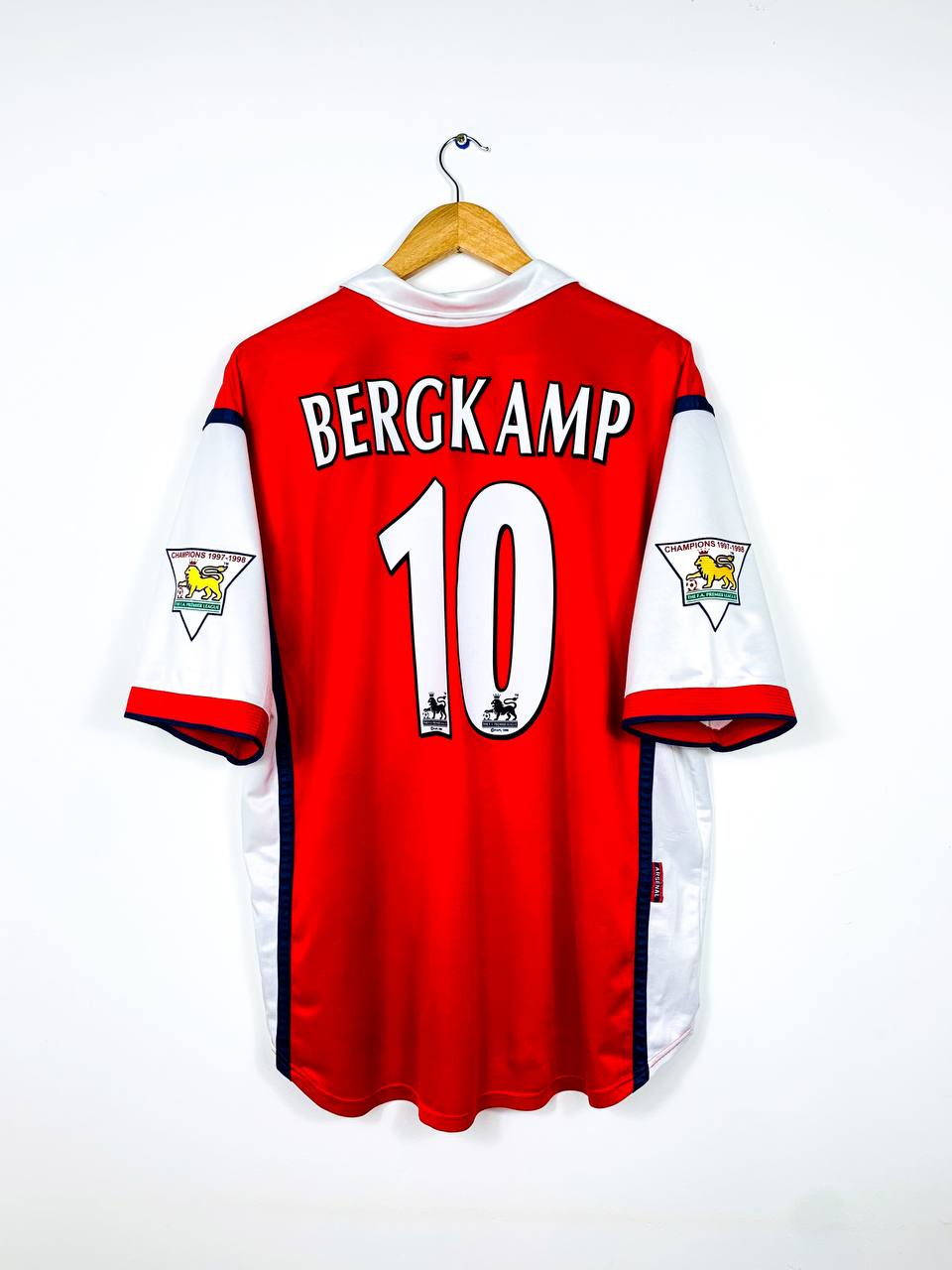 ARSENAL 1998/1999 HOME SHIRT #10 BERGKAMP [XL]