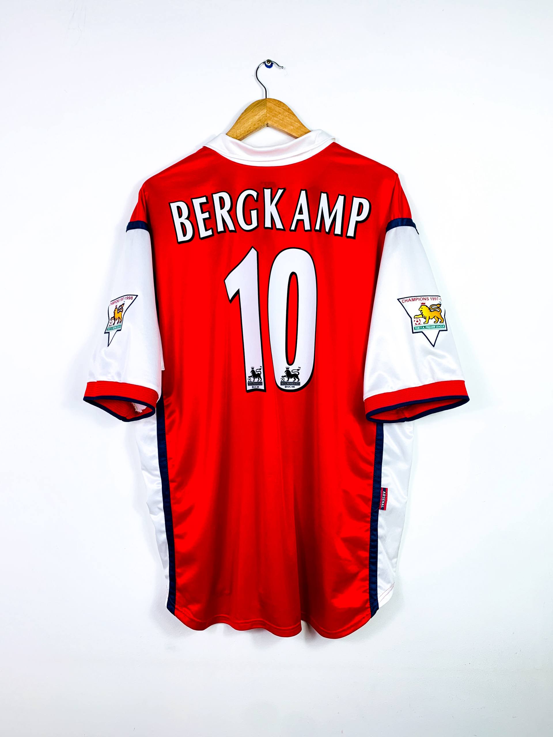 ARSENAL 1998/1999 HOME SHIRT #10 BERGKAMP [XXL]