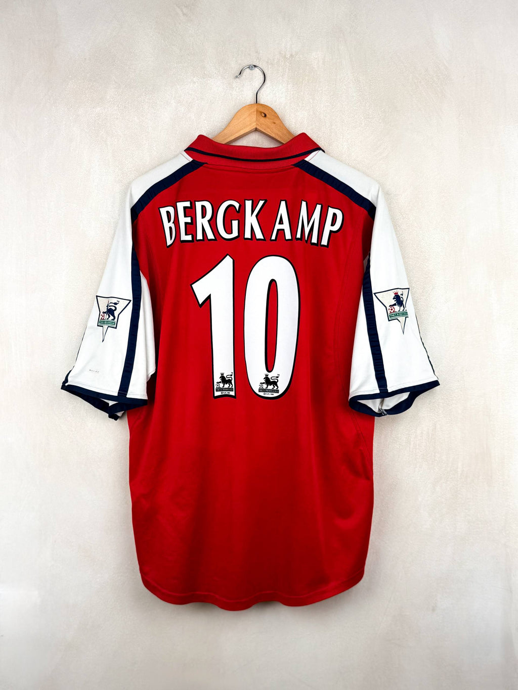 ARSENAL 2000/2002 HOME SHIRT #10 BERGKAMP [L]