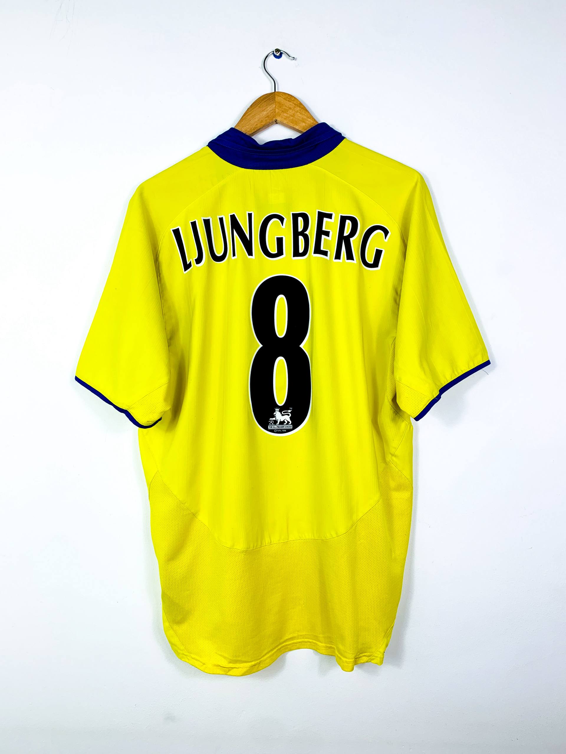 ARSENAL 2003/2004 AWAY SHIRT #8 LJUNGBERG [L]