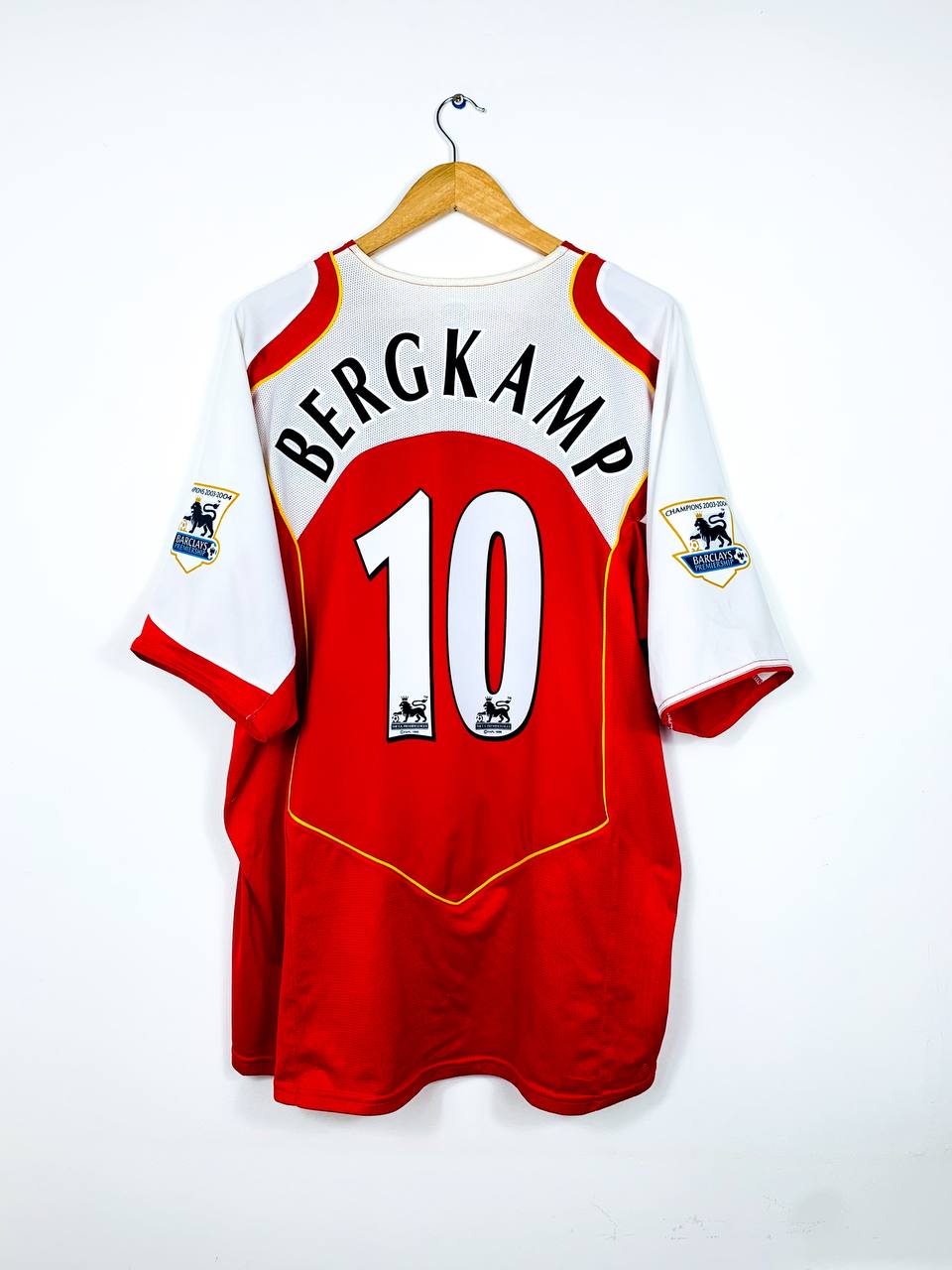 ARSENAL 2004/2005 HOME SHIRT #10 BERGKAMP [XXL]