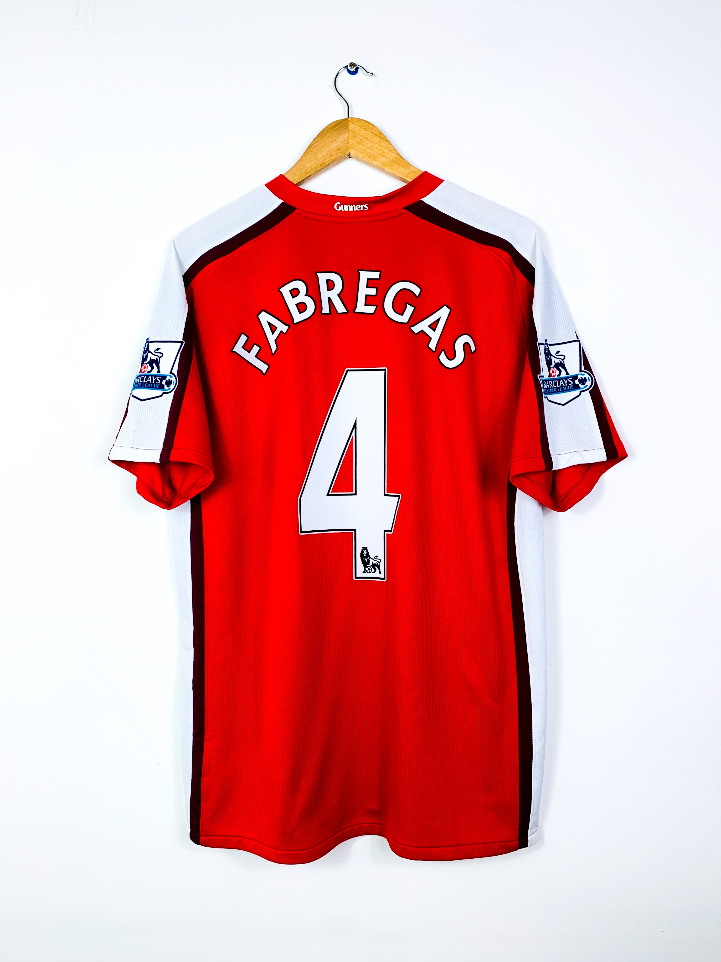 ARSENAL 2008/2010 HOME SHIRT #4 FABREGAS [L]