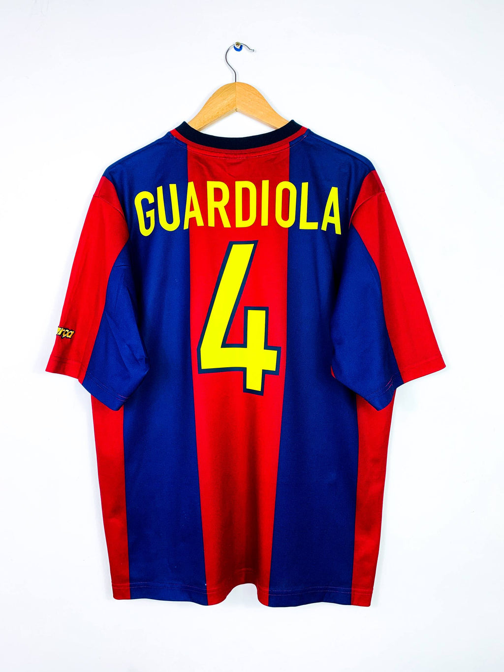 BARCELONA 1998/2000 HOME SHIRT *BASIC* #4 GUARDIOLA [L]