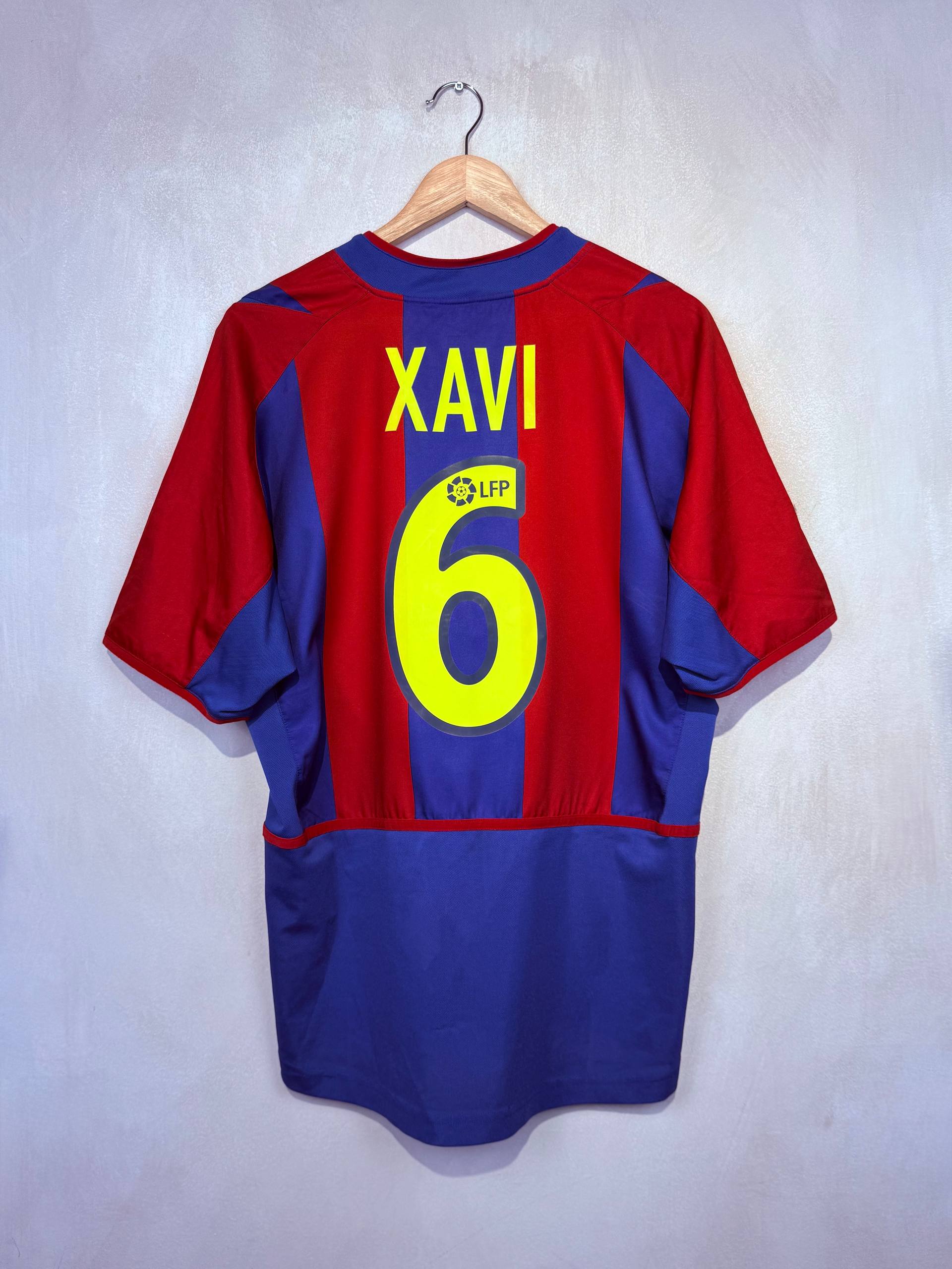 BARCELONA 2002/2003 HOME SHIRT #6 XAVI [M]