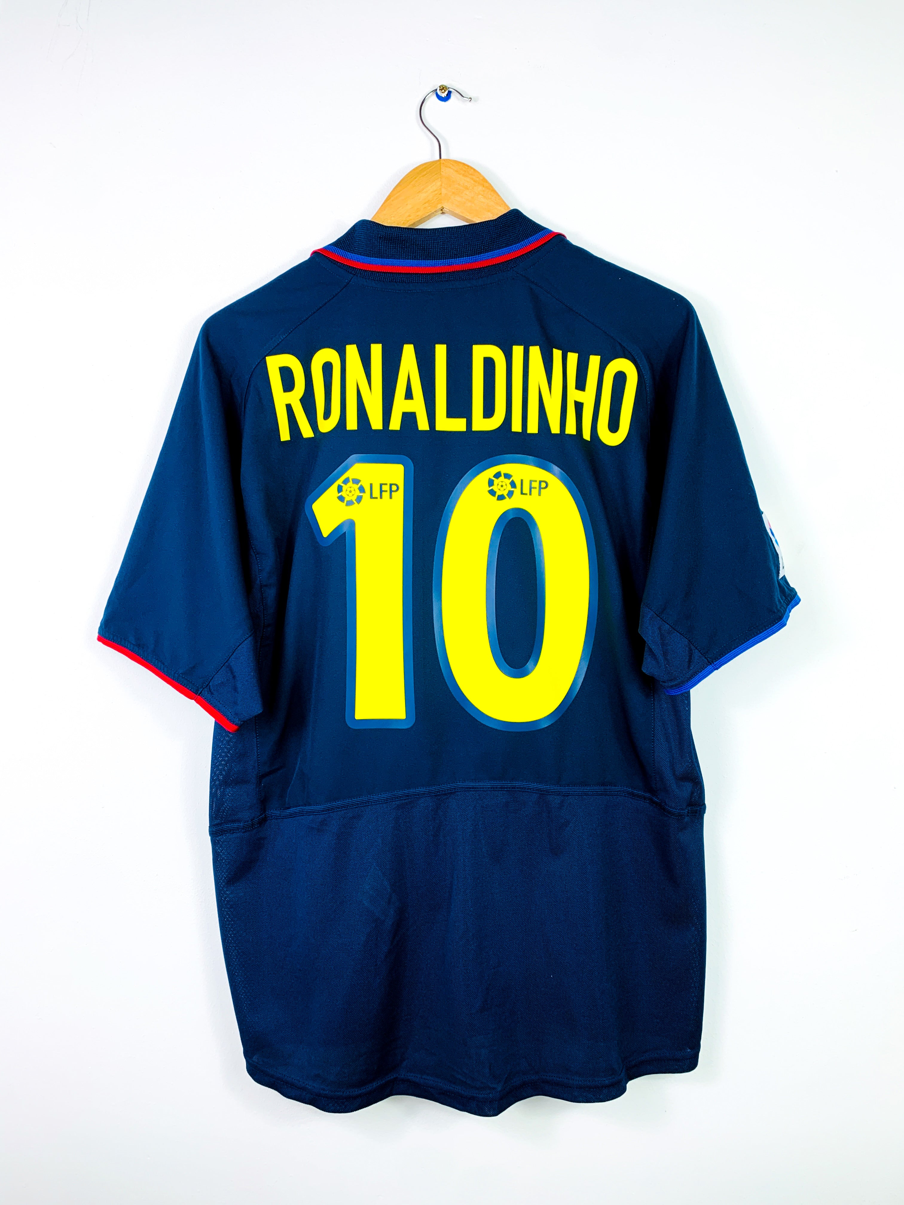 BARCELONA 2002/2004 AWAY SHIRT #10 RONALDINHO