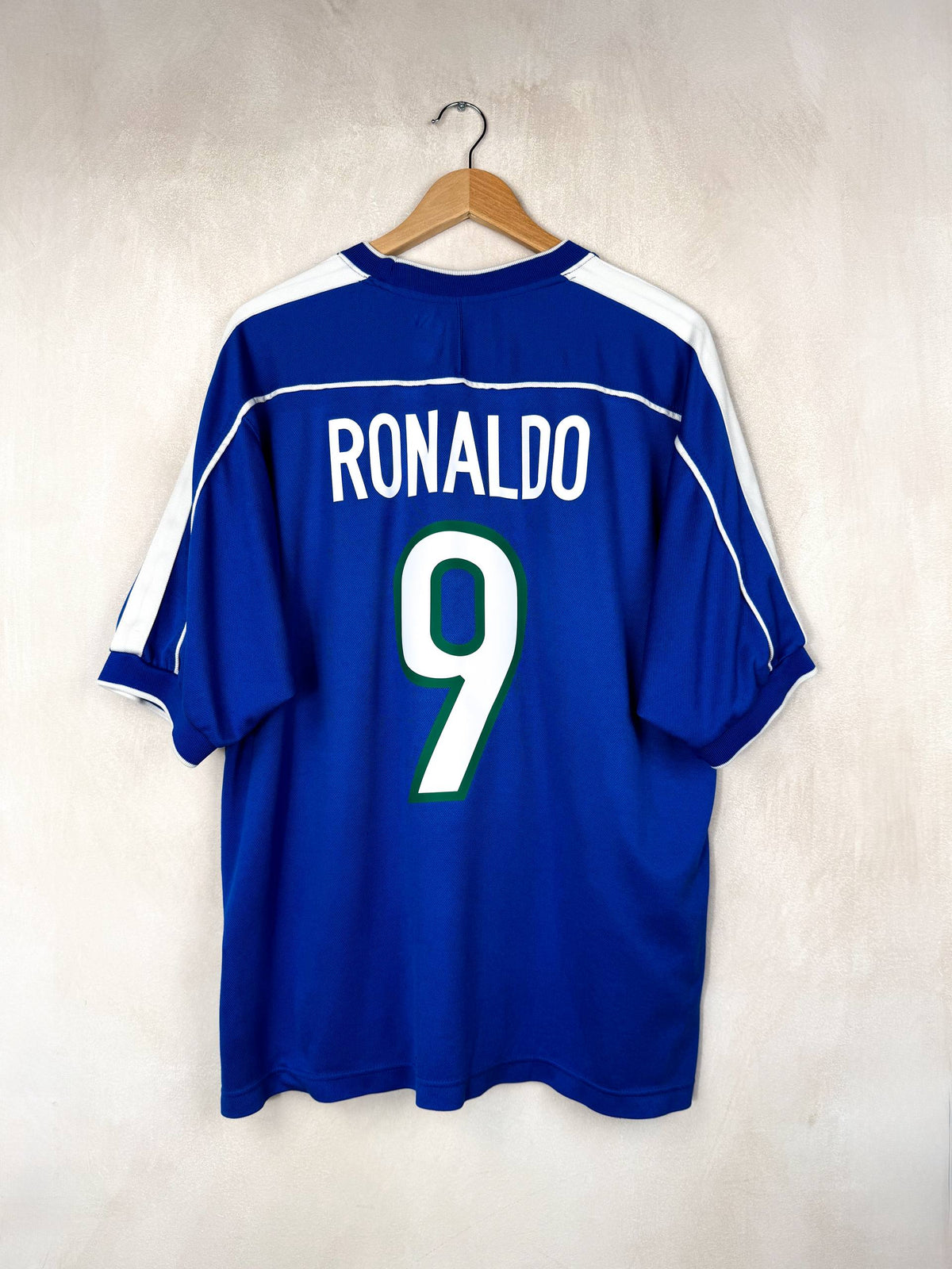 BRAZIL 1998/2000 AWAY SHIRT #9 RONALDO [XL]