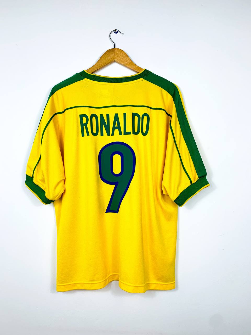 BRAZIL 1998/2000 HOME SHIRT #9 RONALDO