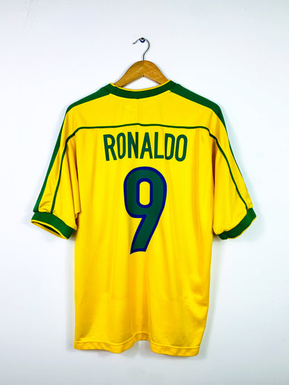 BRAZIL 1998/2000 HOME SHIRT #9 RONALDO