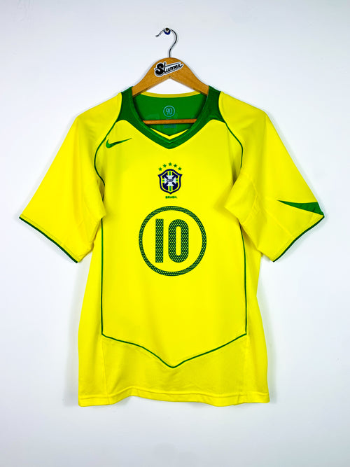 BRAZIL 2004/2006 HOME SHIRT #10 RONALDINHO