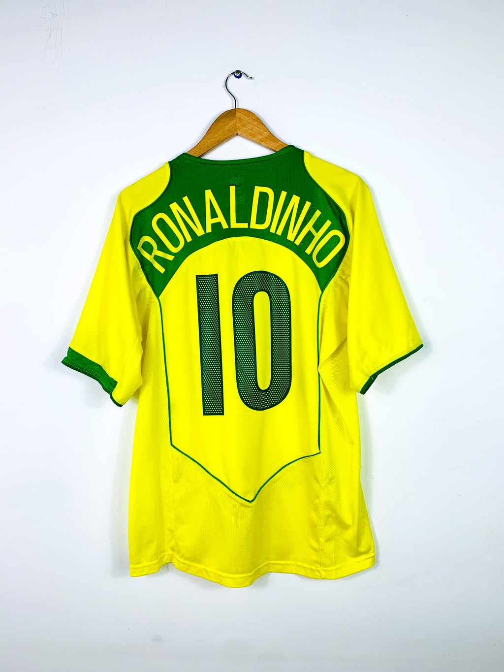 BRAZIL 2004/2006 HOME SHIRT #10 RONALDINHO [L]