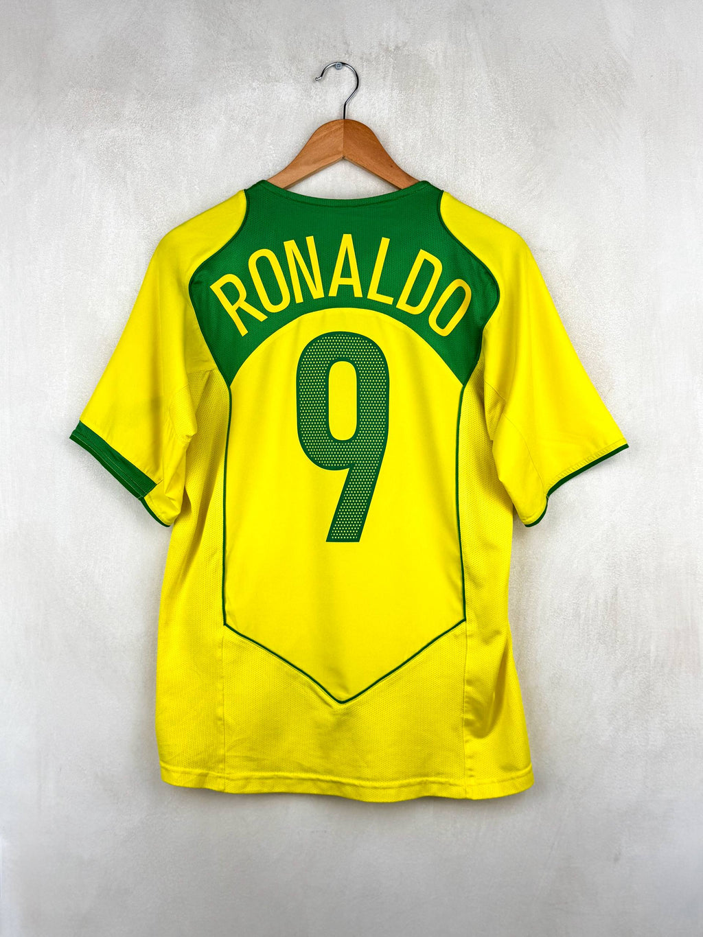 BRAZIL 2004/2006 HOME SHIRT #9 RONALDO [S]