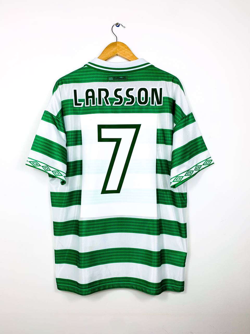 CELTIC 1997/1999 HOME SHIRT #7 LARSSON