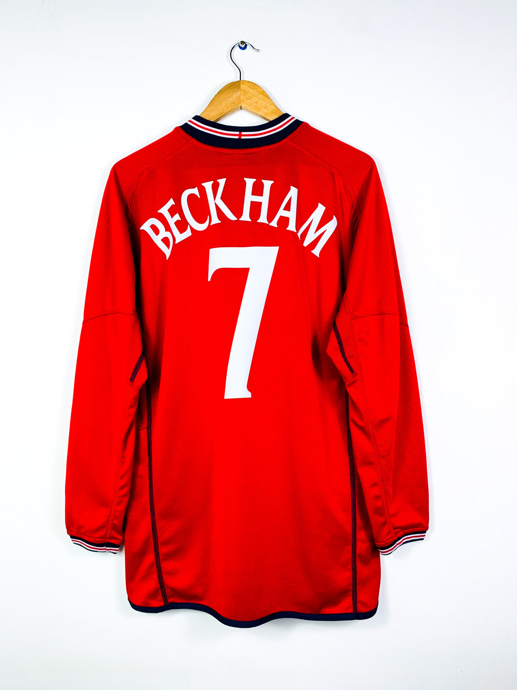 ENGLAND 2002/2004 AWAY *REVERSIBLE* SHIRT #7 BECKHAM [L/S]