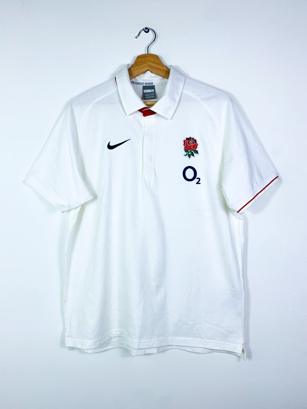ENGLAND 2006 TRAINING RUGBY POLO SHIRT [L]