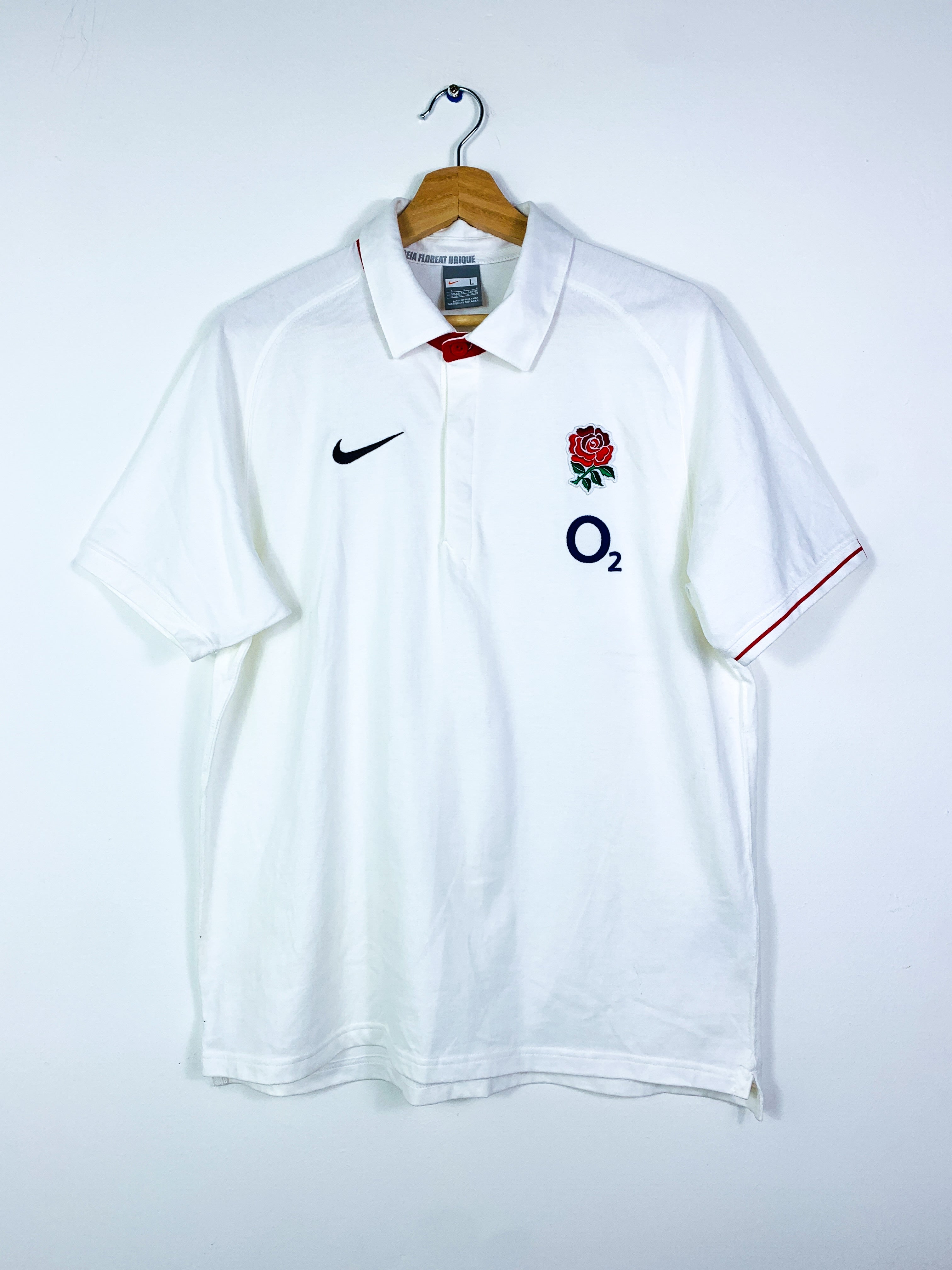 ENGLAND 2006 TRAINING RUGBY POLO SHIRT [L]