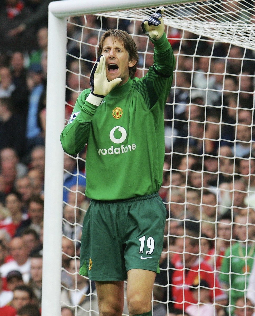 MANCHESTER UNITED 2005/2006 GK SHIRT #19 VAN DER SAR [L/S]