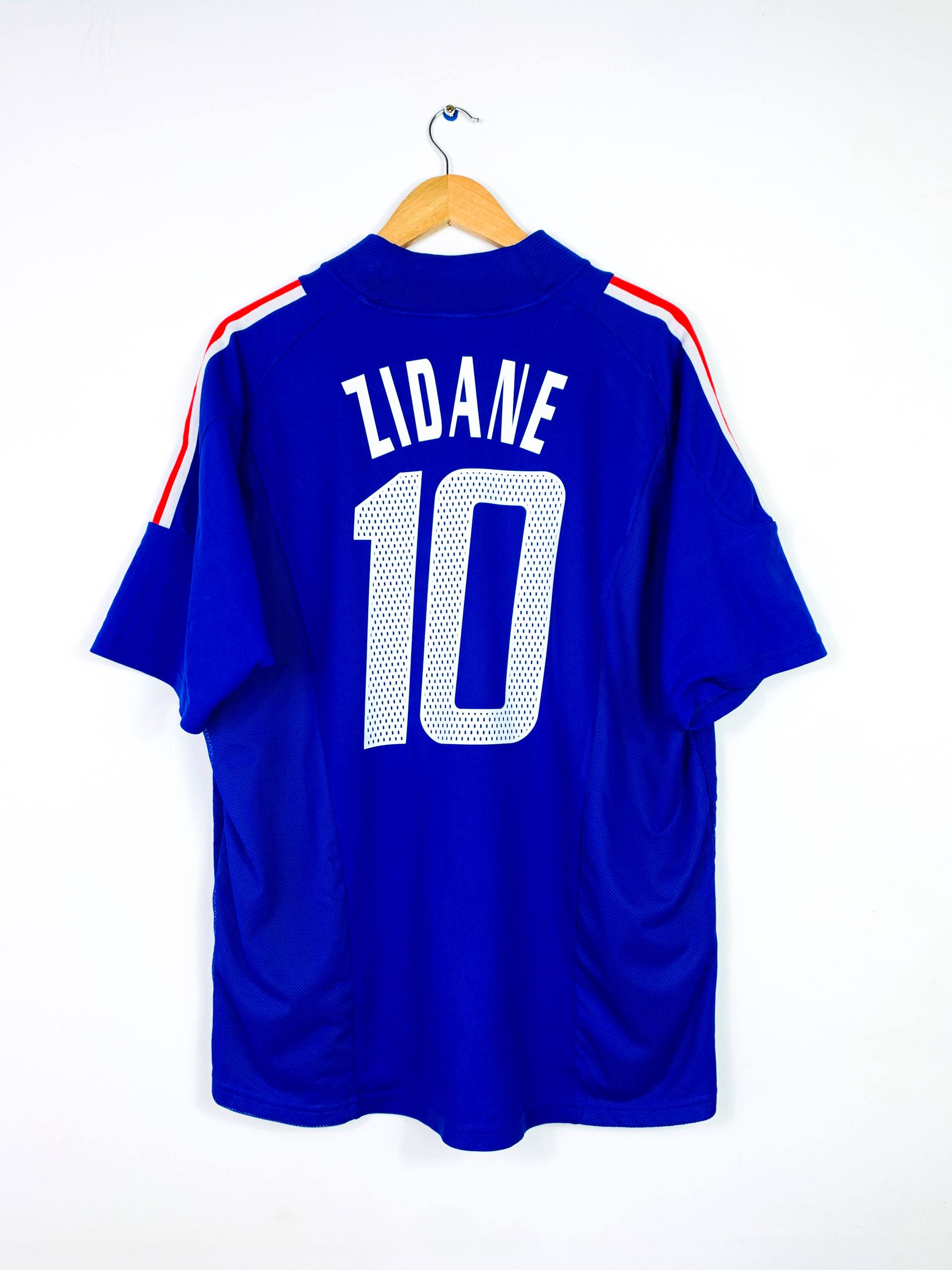FRANCE 2002/2004 HOME SHIRT #10 ZIDANE [XL]