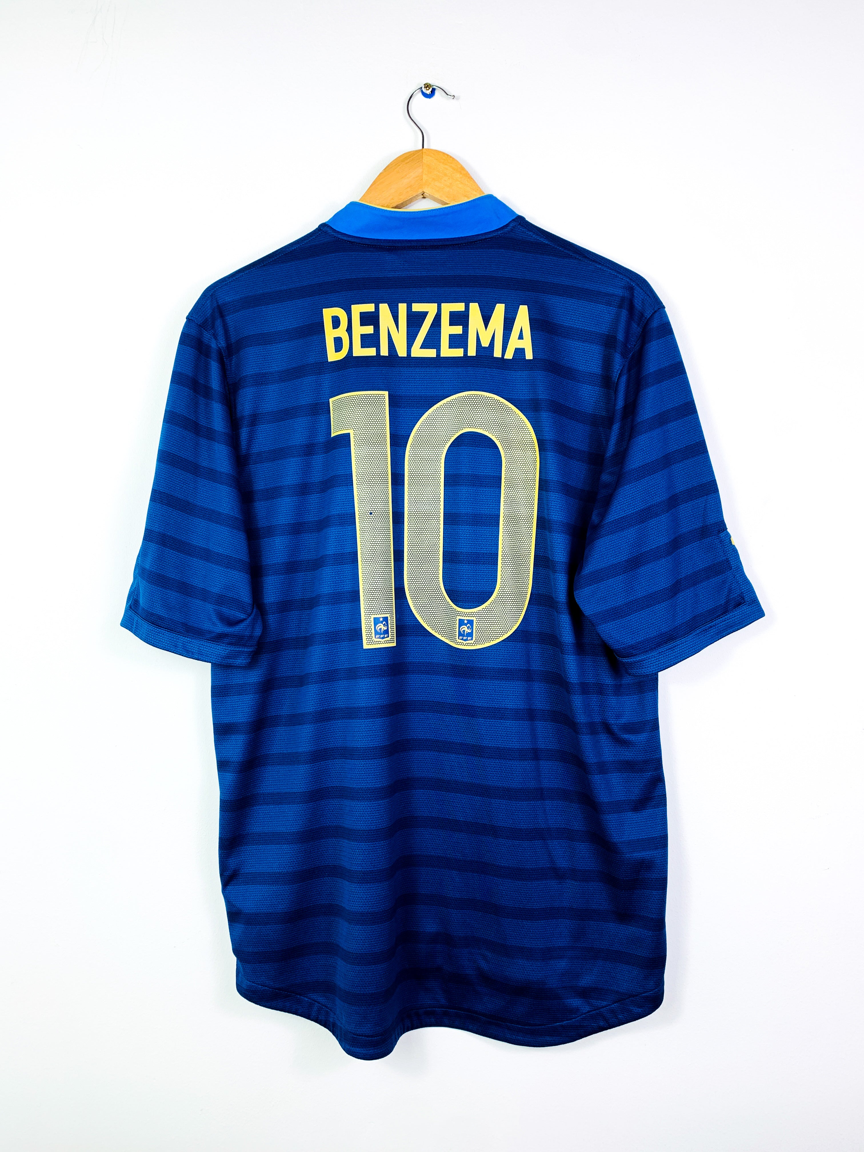 FRANCE 2012/2014 HOME SHIRT #10 BENZEMA [L] – Stunner: Vintage